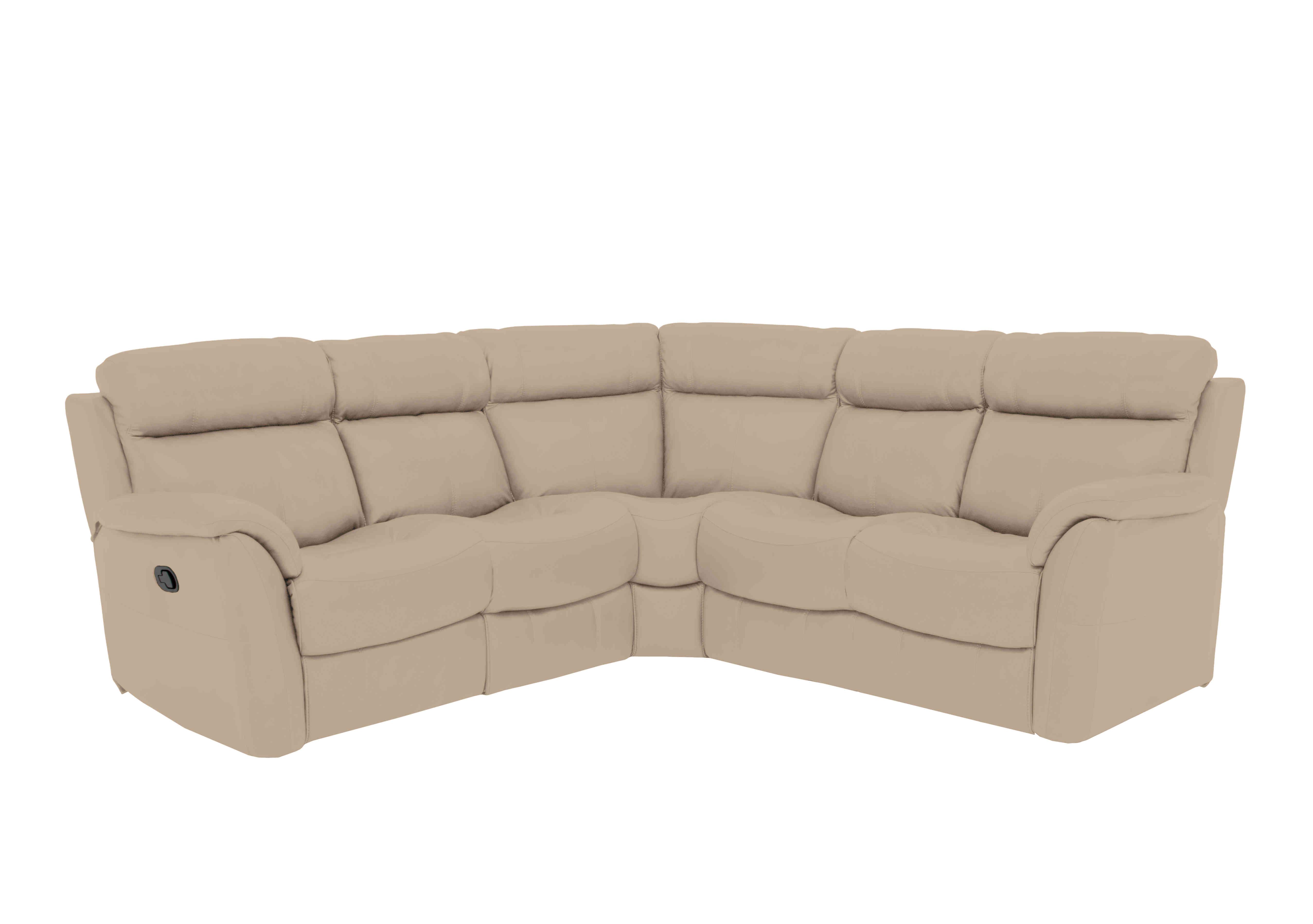 Relax Station Revive Leather Corner Sofa in Bv-039c Pebble on Furniture Village
