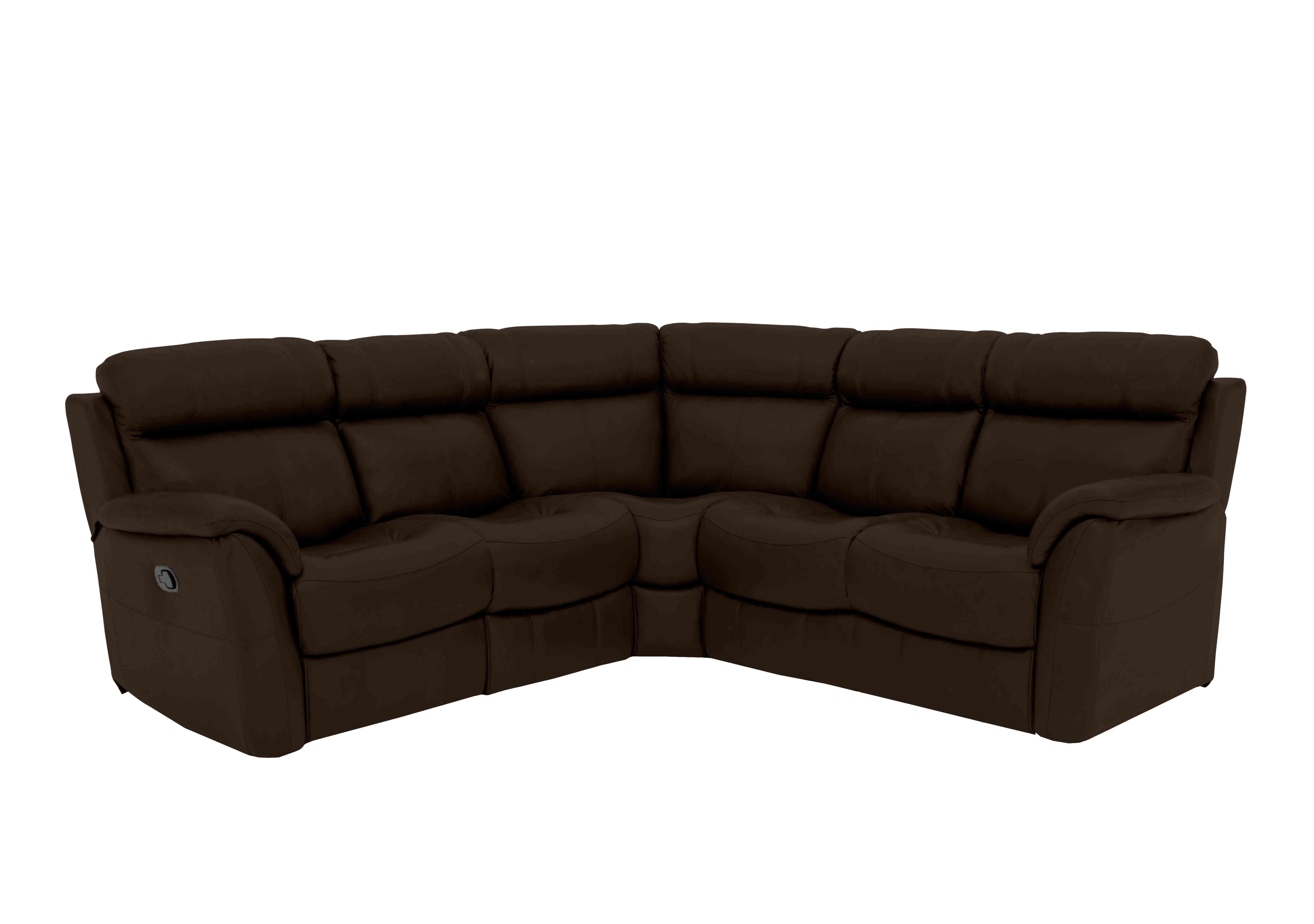 Relax Station Revive Leather Corner Sofa in Bv-1748 Dark Chocolate on Furniture Village