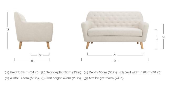 Melody 2 Seater Fabric Sofa - Limited Stock! in  on Furniture Village