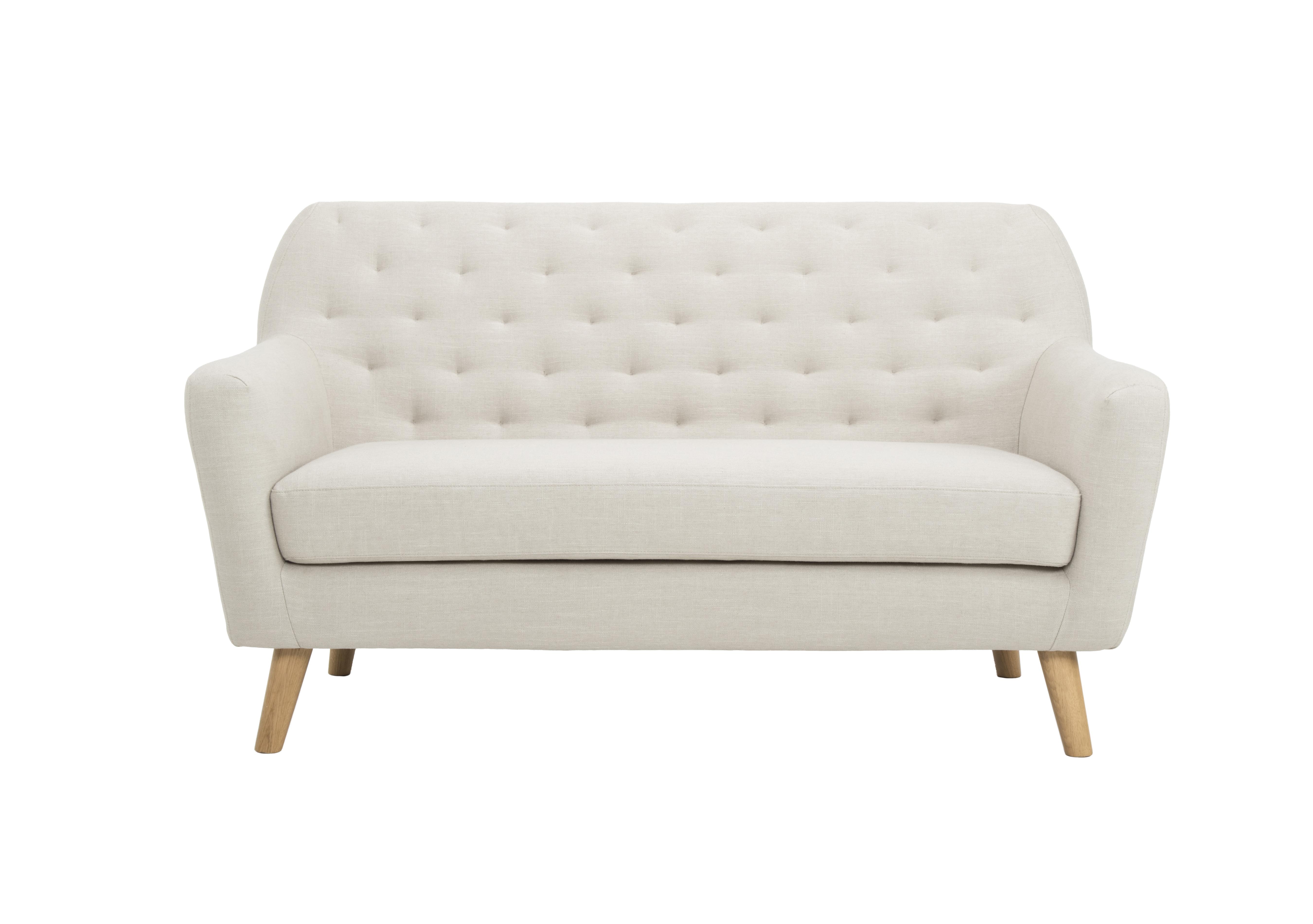 Melody 2 Seater Fabric Sofa - Limited Stock! in Diego 005 Natural on Furniture Village