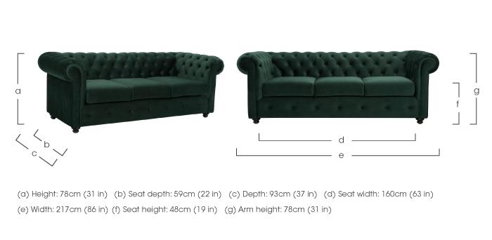 Harper 3 Seater Fabric Sofa - Limited Stock! in  on Furniture Village