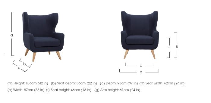 Jude Wingback Armchair - Limited Stock! in  on Furniture Village