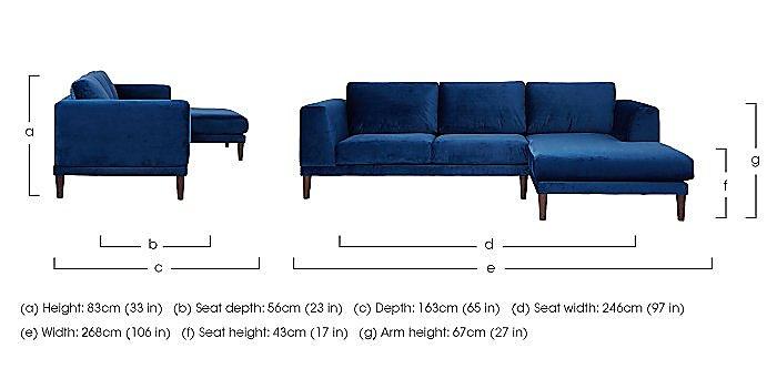 Aria 3 Seater Chaise End Sofa - Limited Stock! in  on Furniture Village