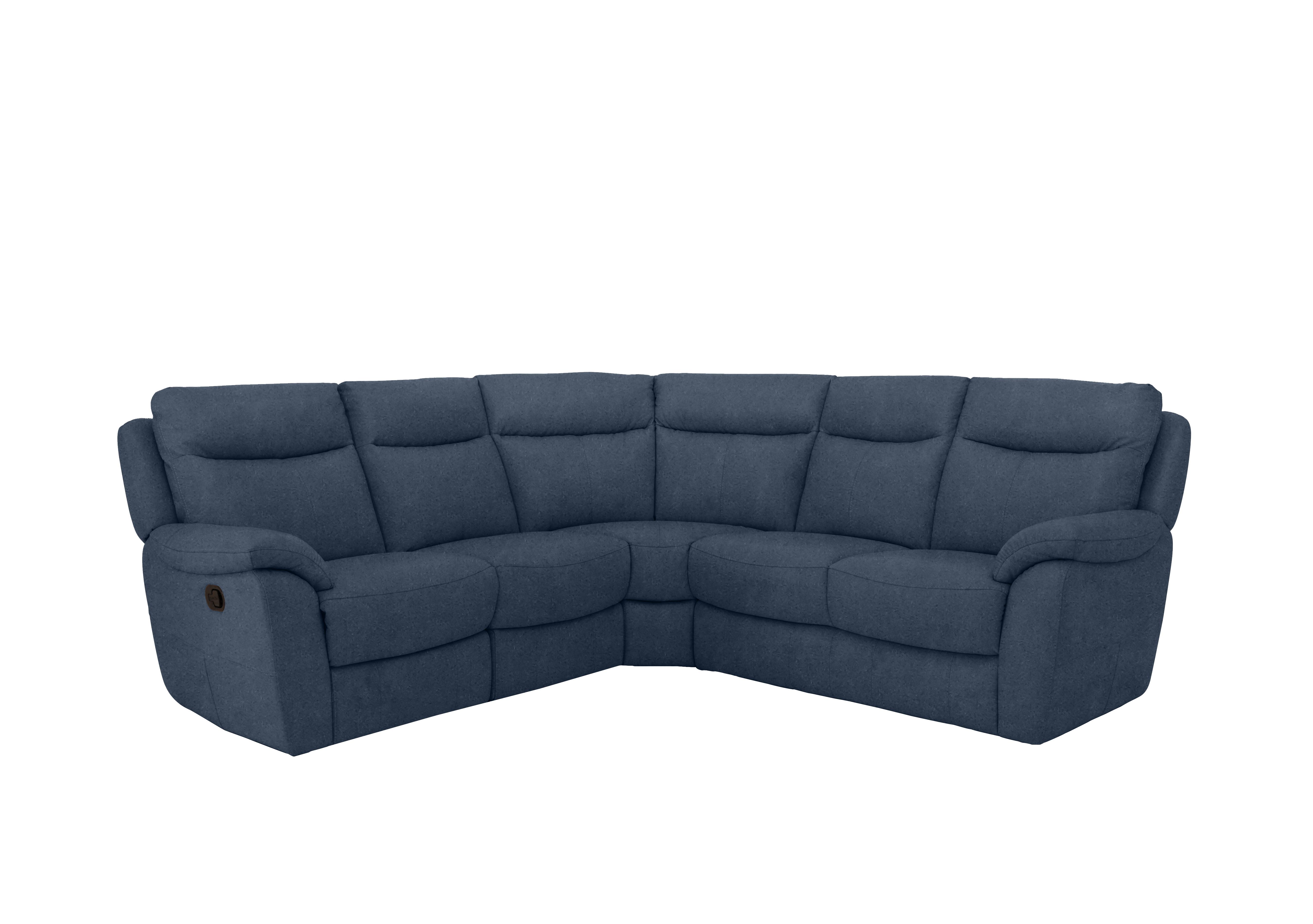 Snug Fabric Corner Sofa in Bfa-Blj-R10 Blue on Furniture Village