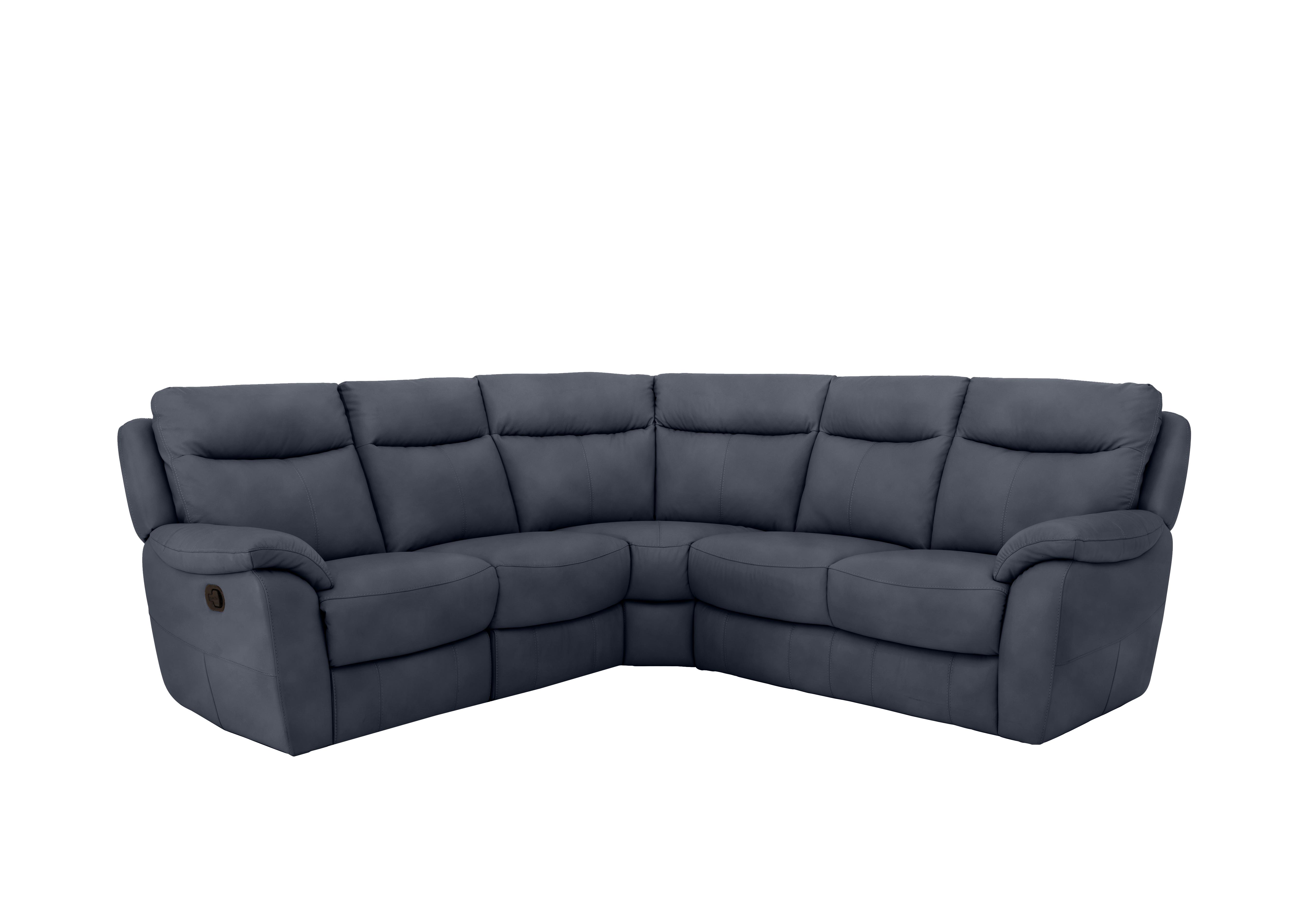 Snug Fabric Corner Sofa in Bfa-Ori-R23 Blue on Furniture Village