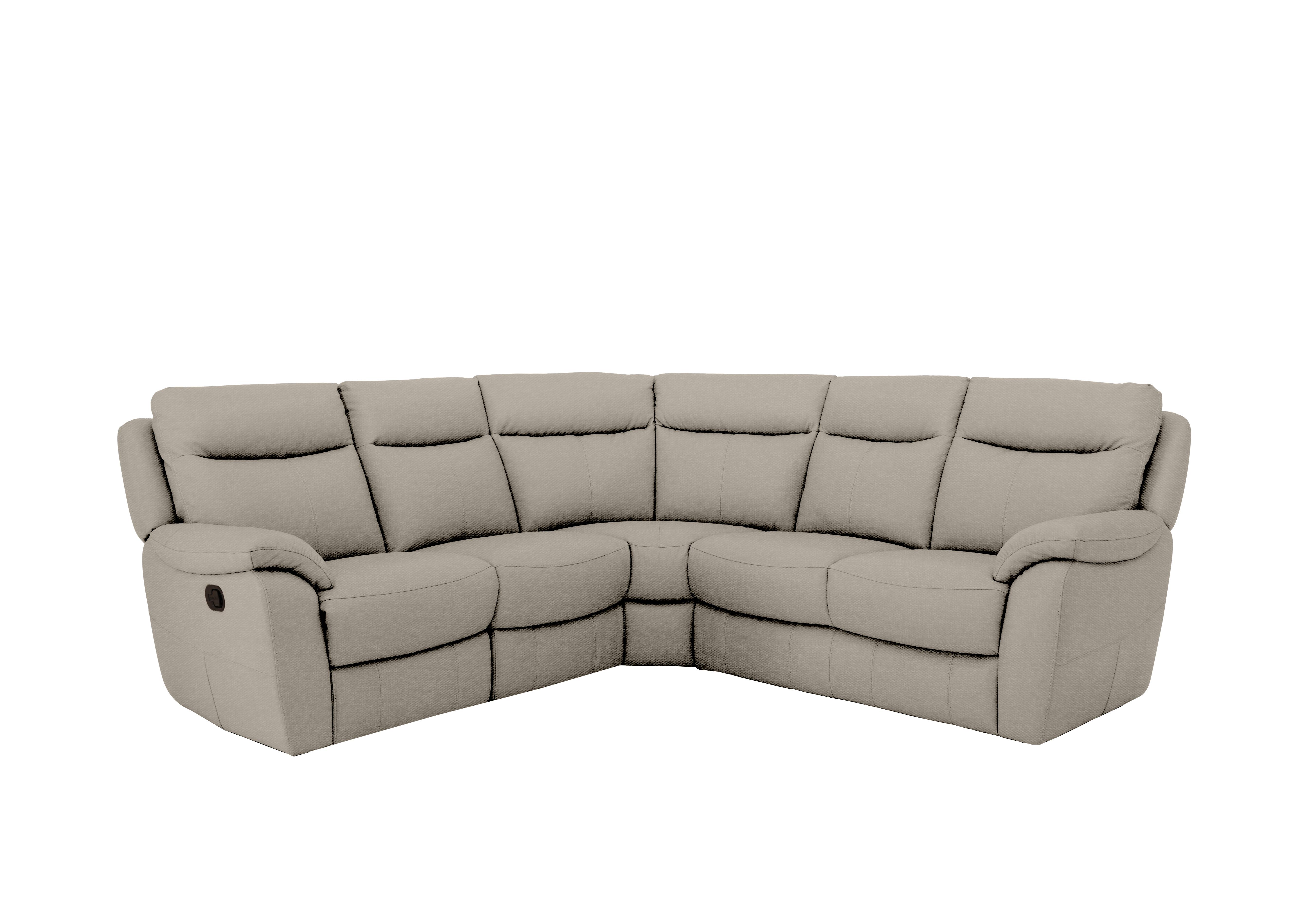 Snug Fabric Corner Sofa in Fab-Ska-R28 Beige on Furniture Village