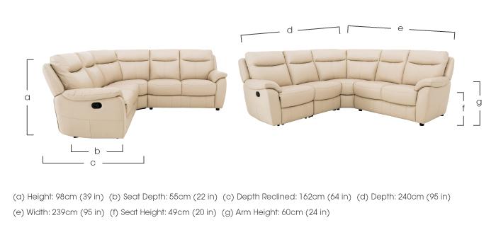 Snug Leather Corner Sofa in  on Furniture Village