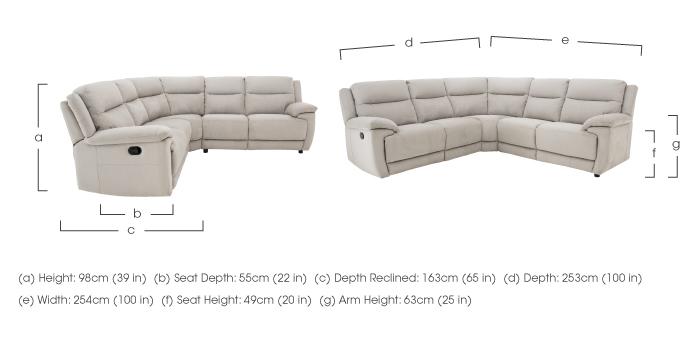 Touch Fabric Corner Sofa in  on Furniture Village