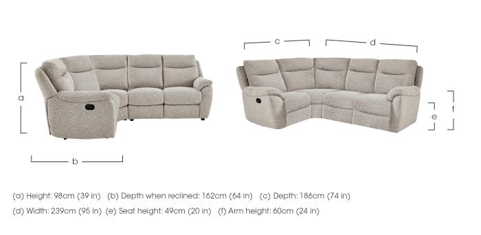 Snug Compact Fabric Corner Sofa in  on Furniture Village