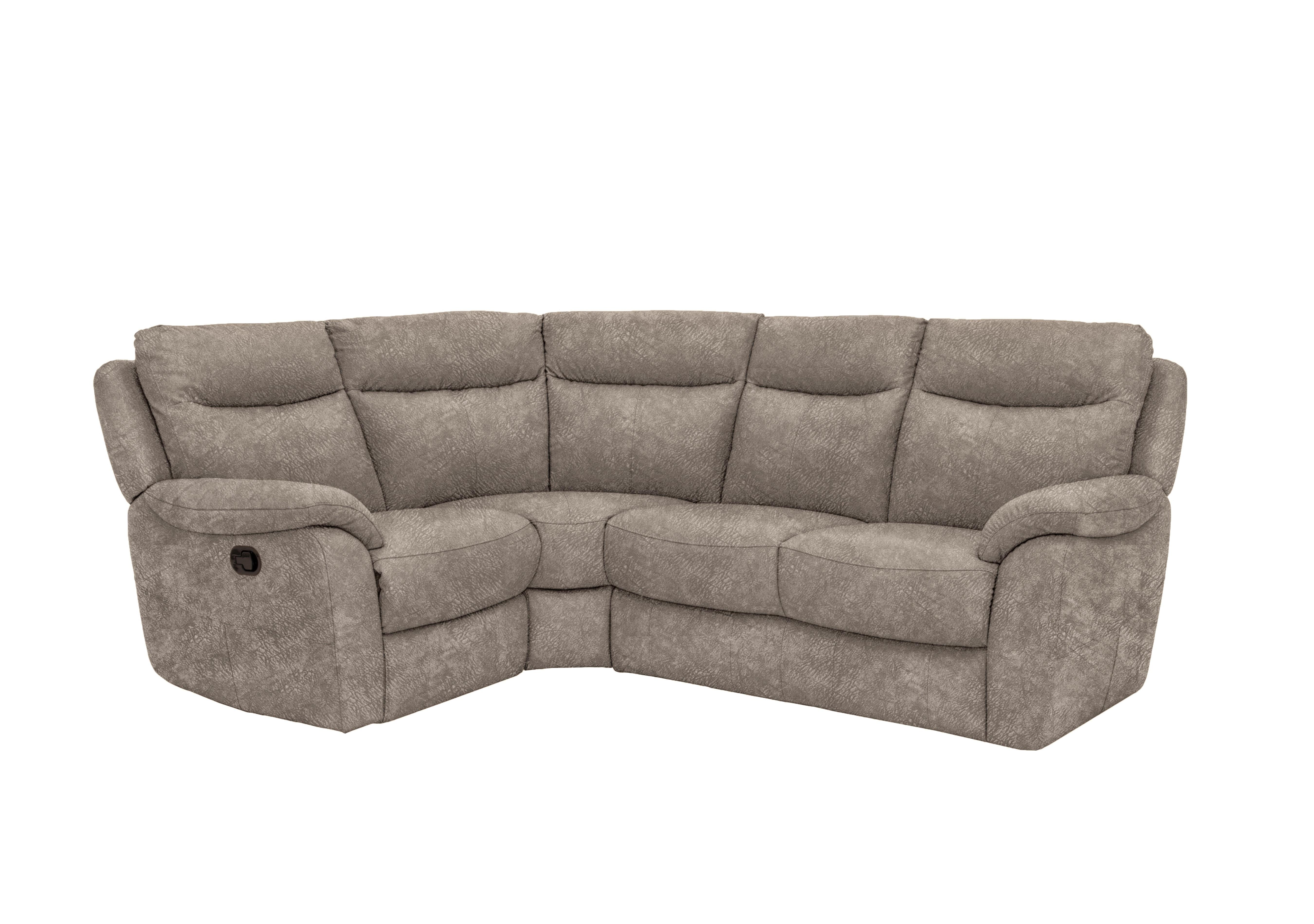 Snug Compact Fabric Corner Sofa in Bfa-Bnn-R29 Fv1 Mink on Furniture Village
