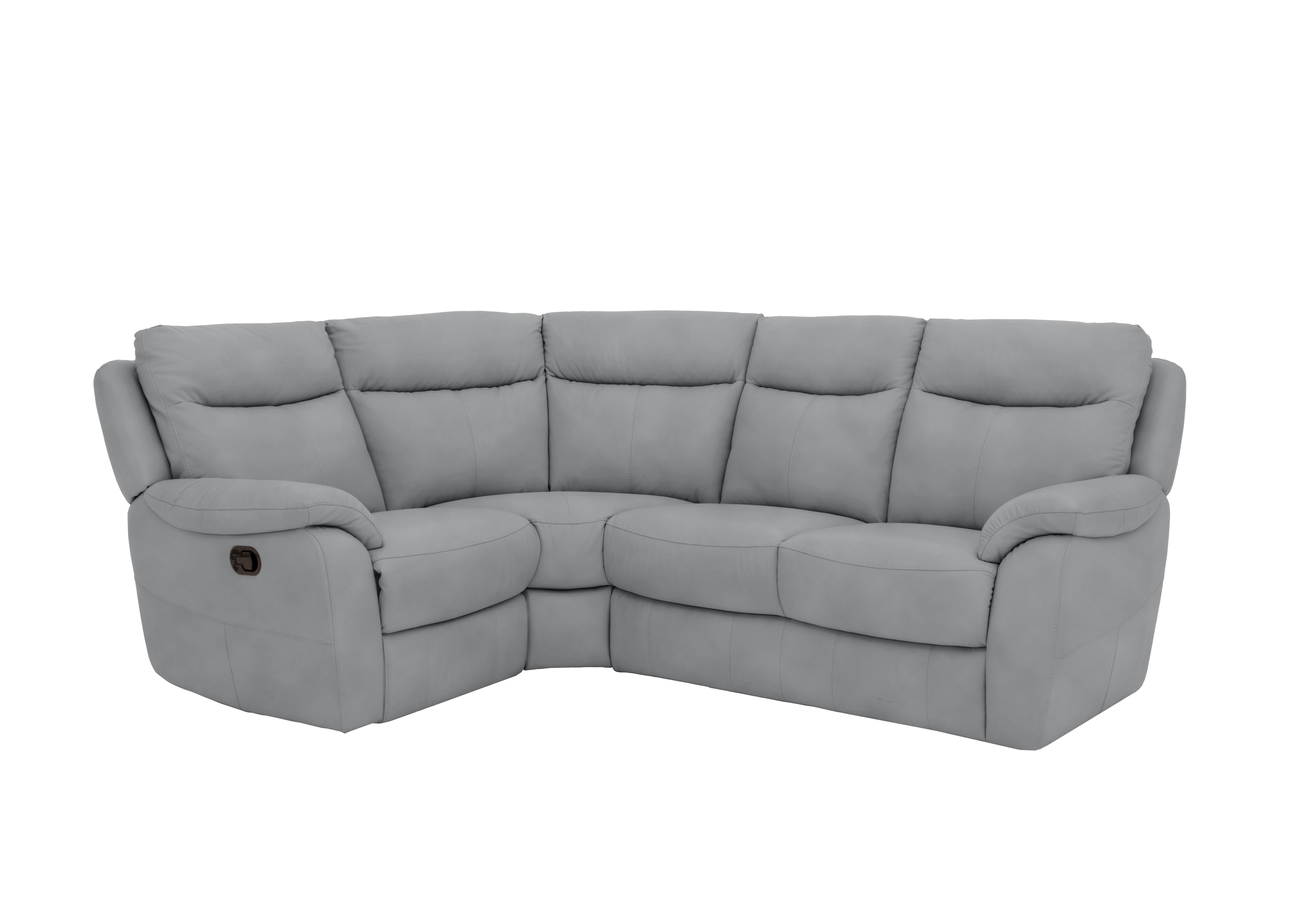 Snug Compact Fabric Corner Sofa in Bfa-Ori-R07 Bluish Grey on Furniture Village