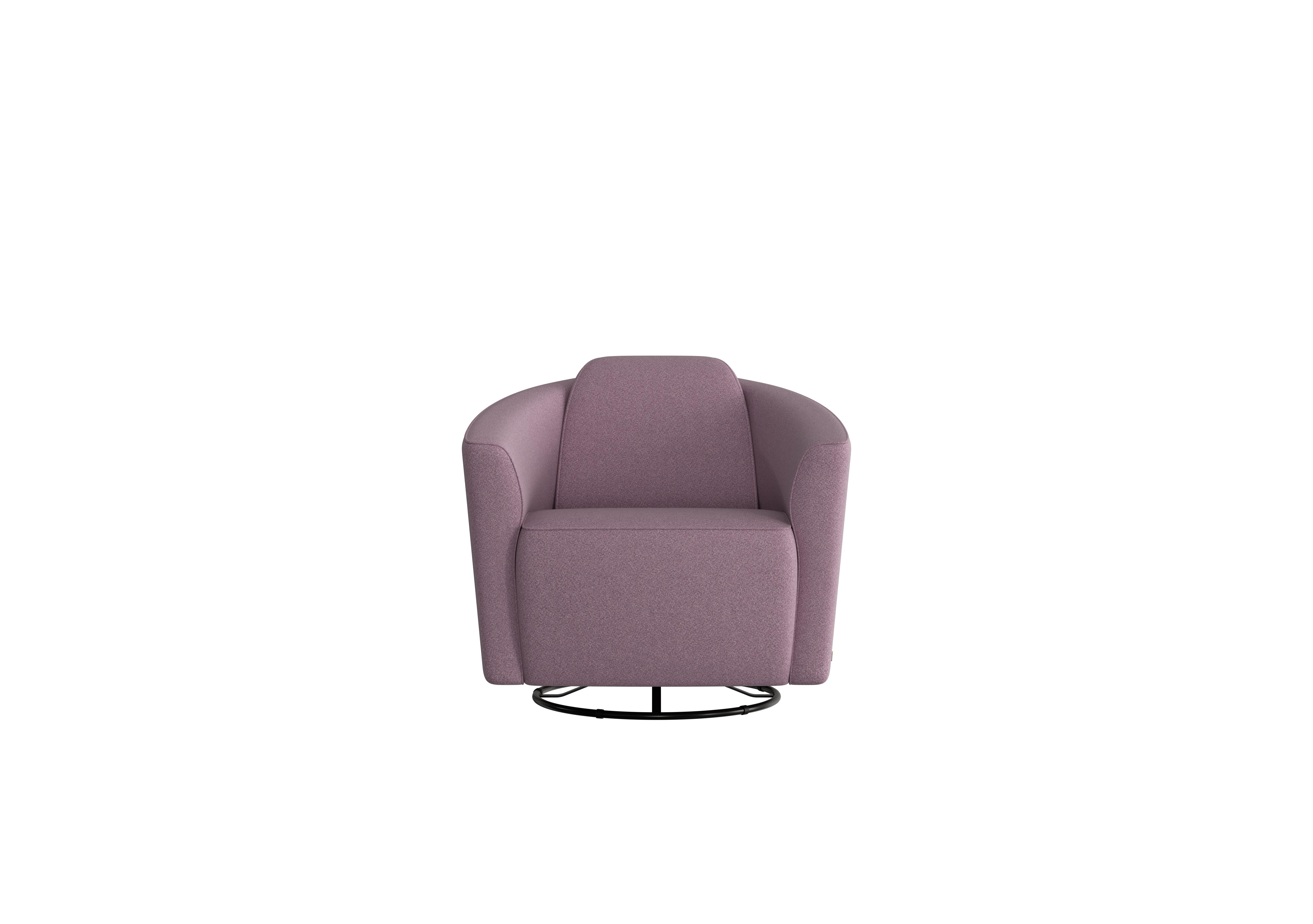 Ketty Fabric Swivel Chair in Coupe Glicine 003 on Furniture Village