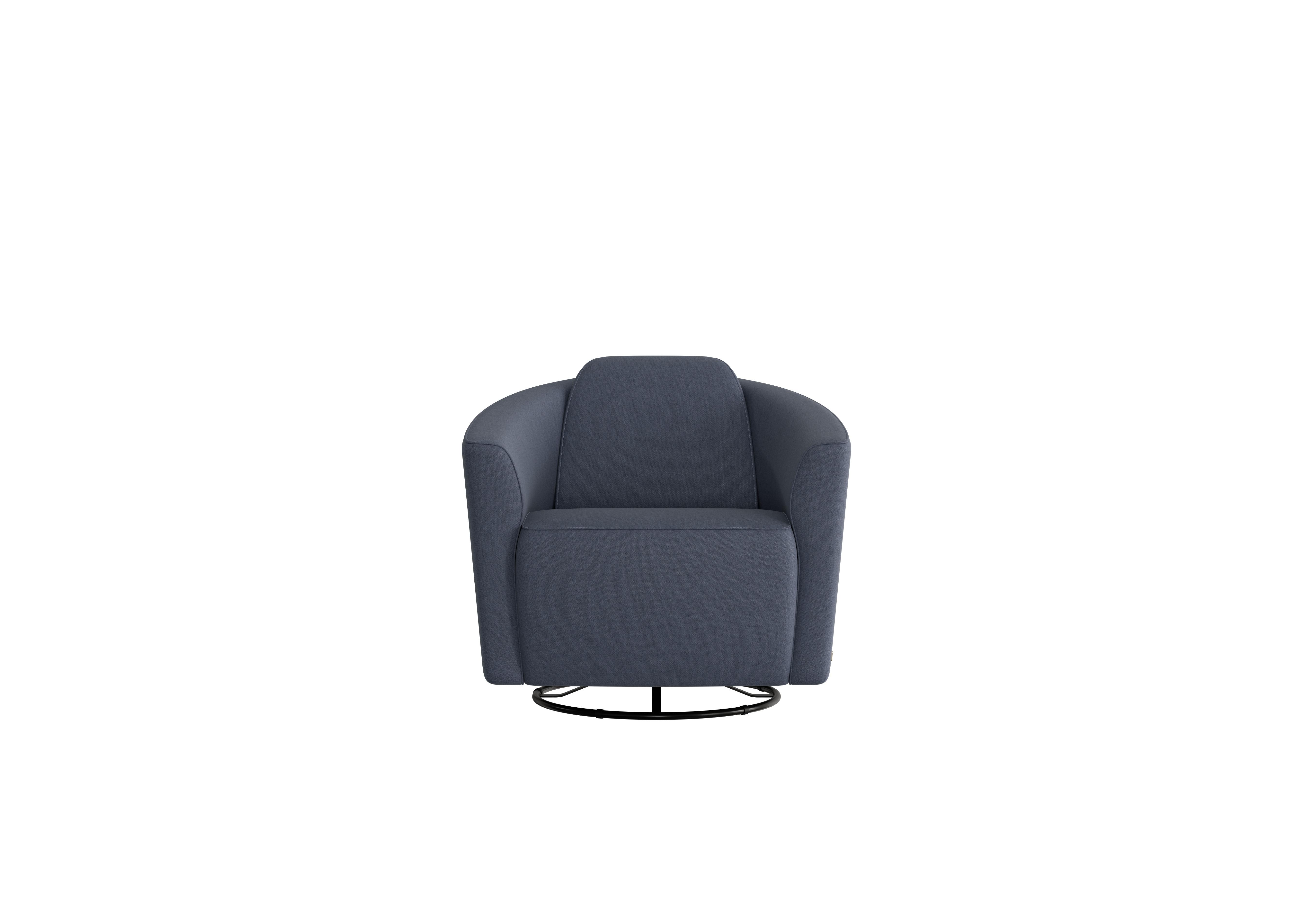 Ketty Fabric Swivel Chair in Fuente Ocean on Furniture Village