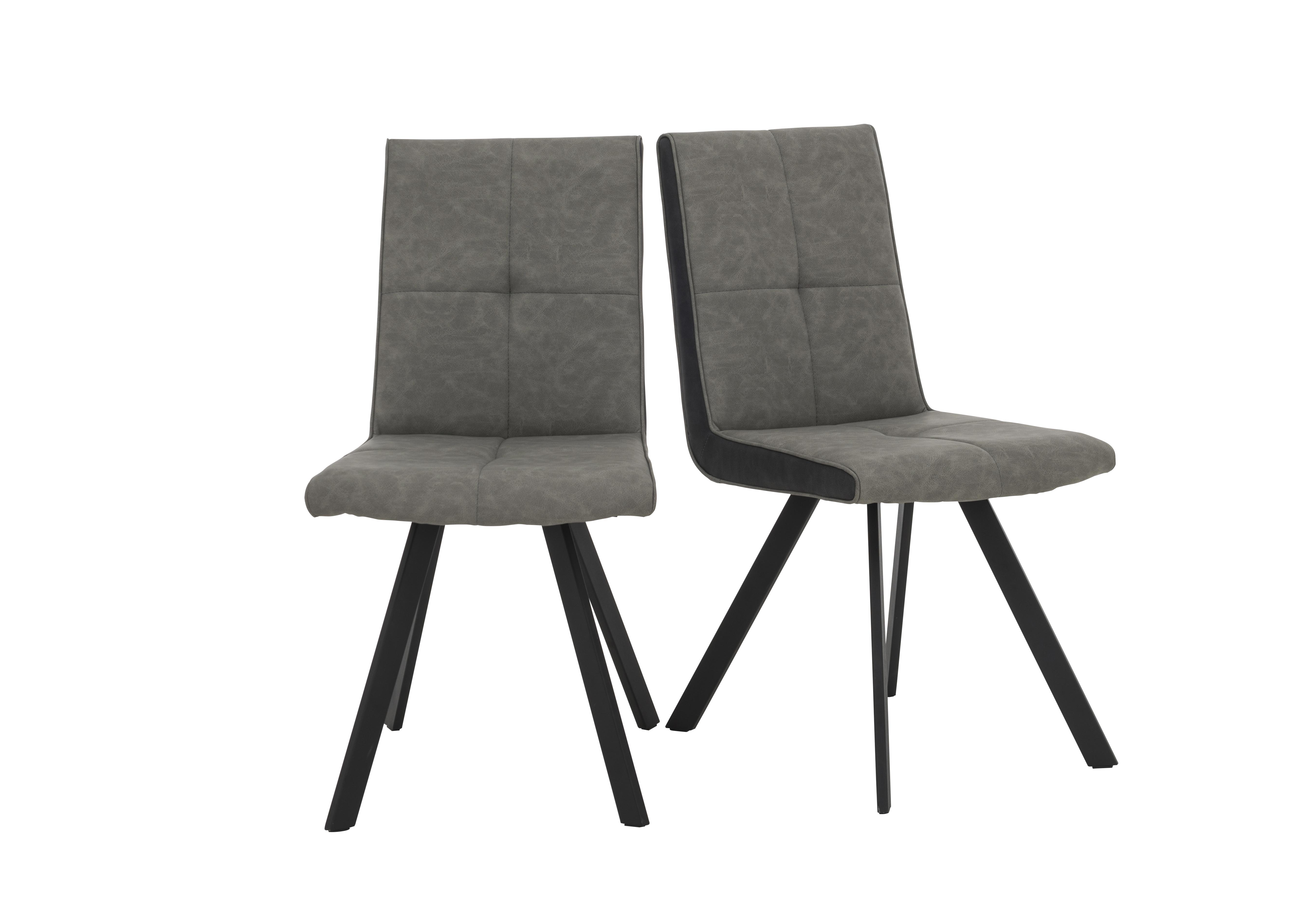 Phoenix Pair of Dining Chairs in Two Tone on Furniture Village