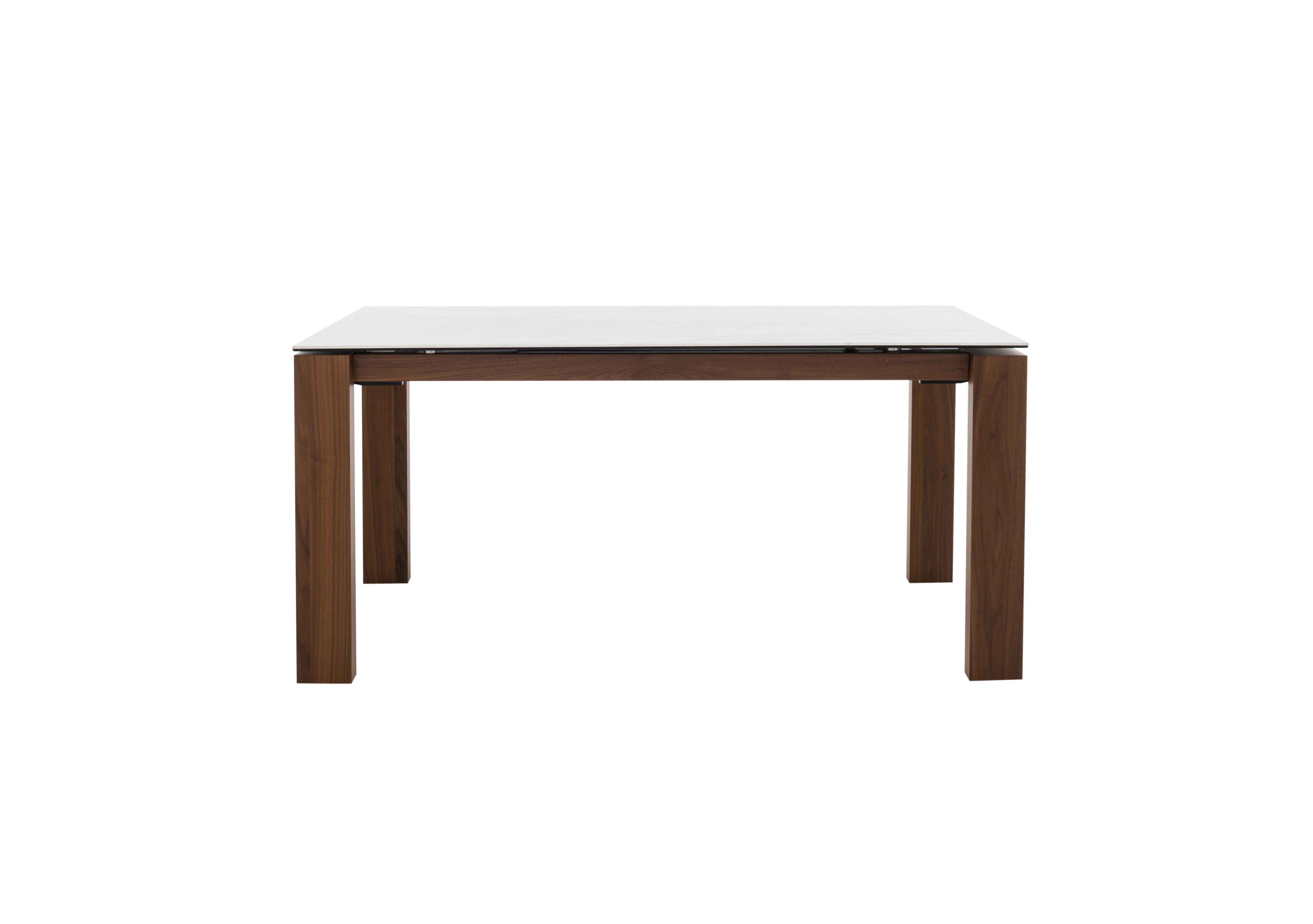 Onyx Extending Dining Table in Marble Top / Walnut Base on Furniture Village