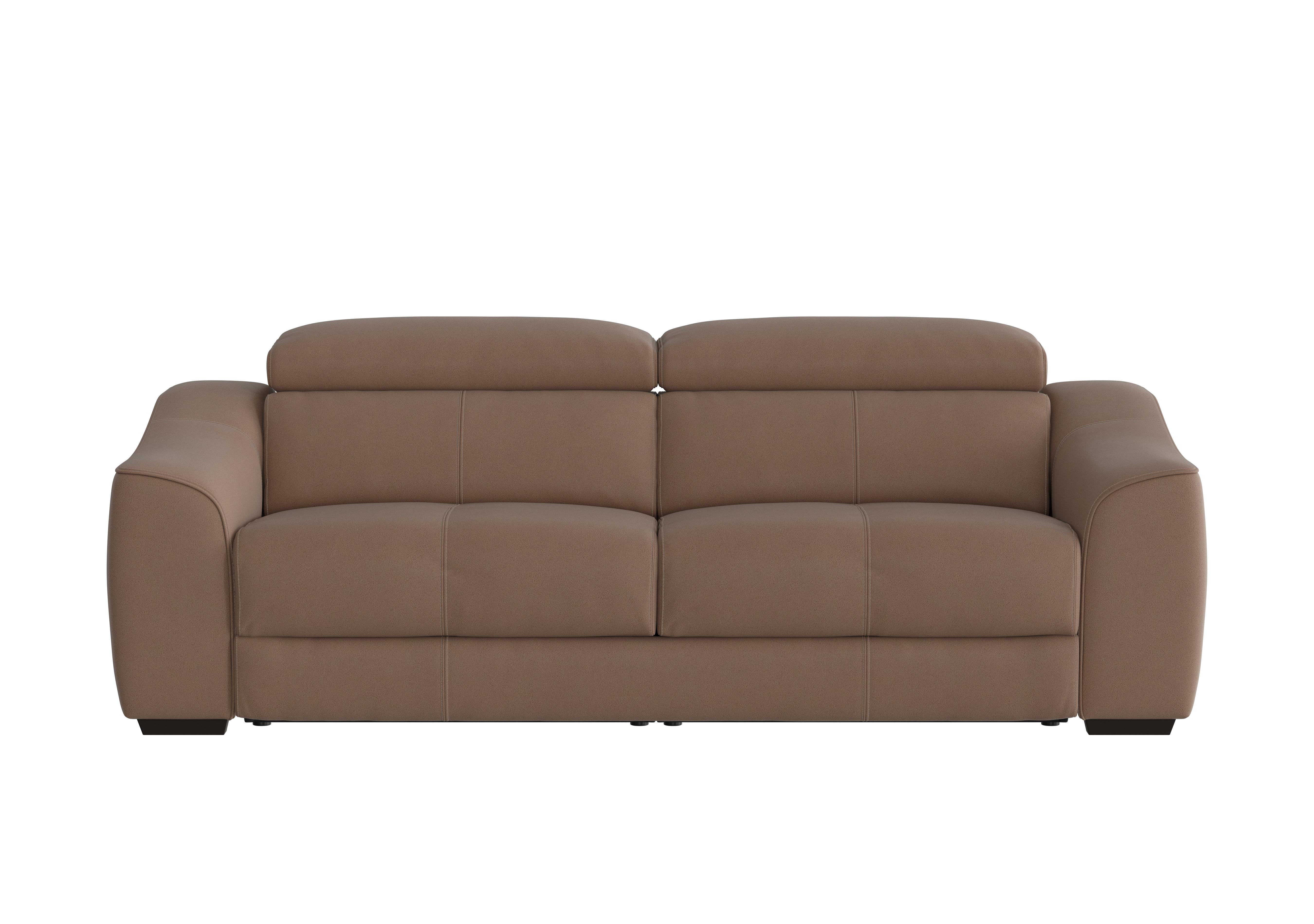 Elixir 3 Seater Fabric Sofa Bed in Bfa-Blj-R04  Tobacco on Furniture Village