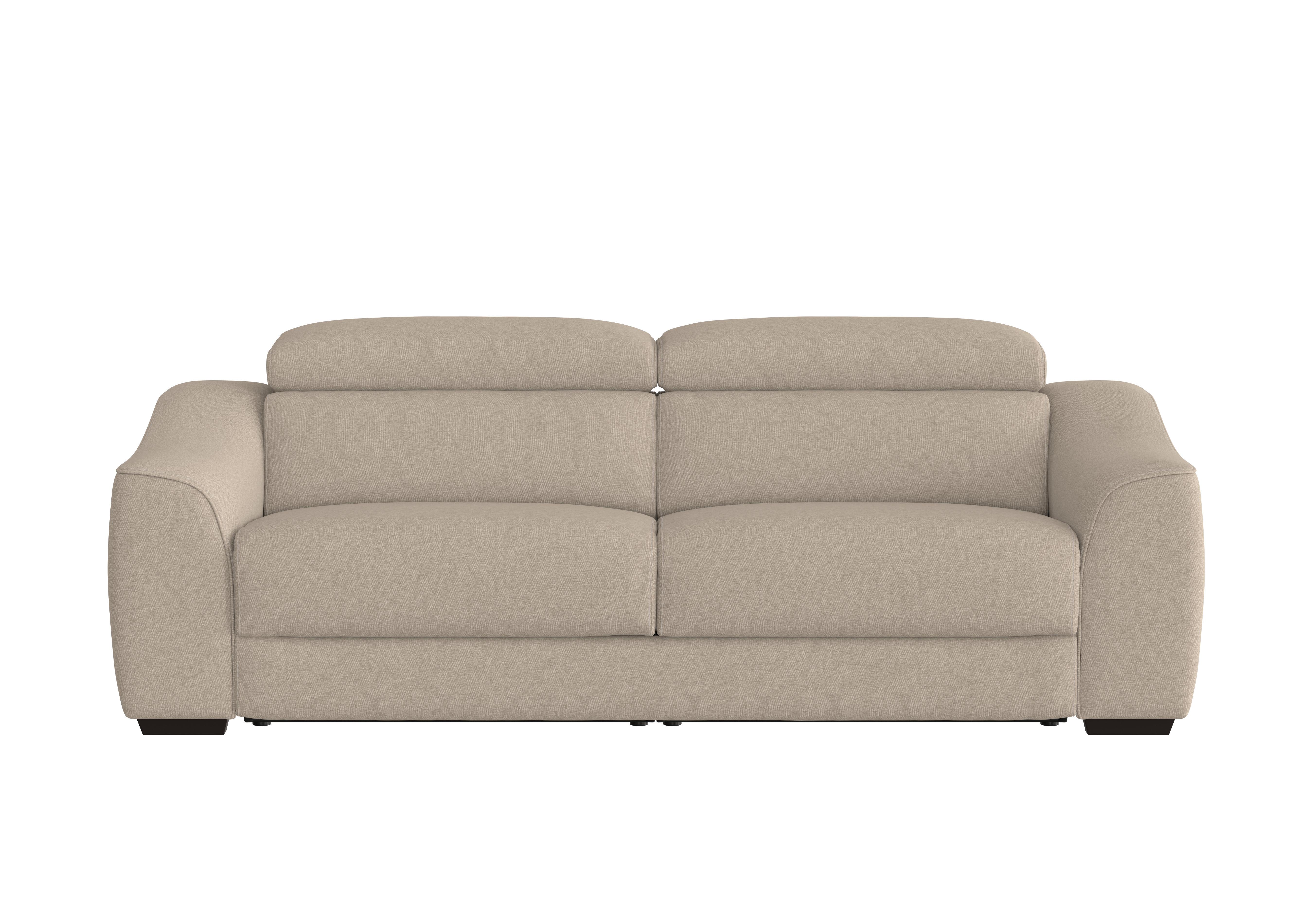 Elixir 3 Seater Fabric Sofa Bed in Fab-Ska-R28 Beige on Furniture Village