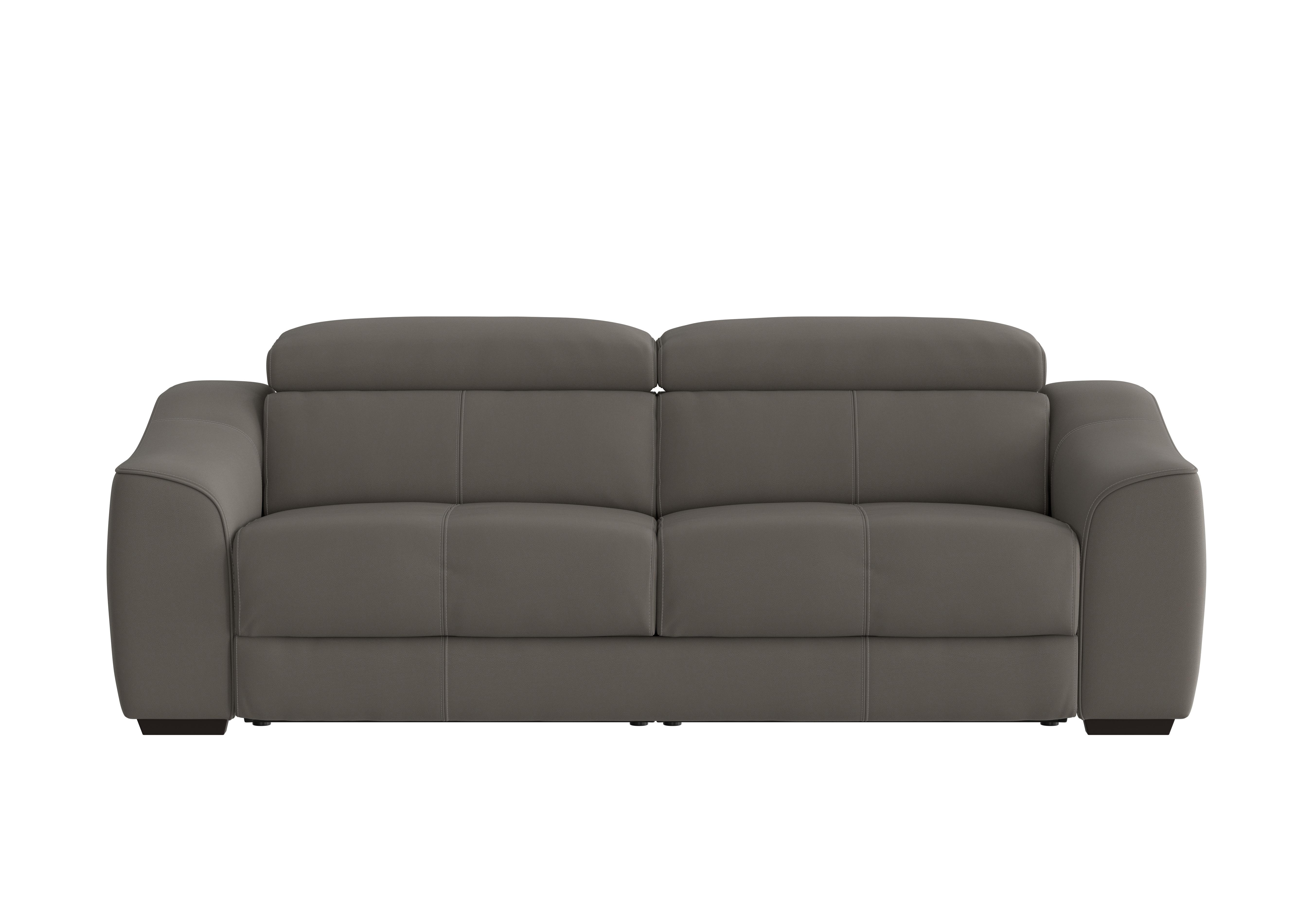 Elixir 3 Seater Leather Sofa Bed in Nc-042e Elephant on Furniture Village