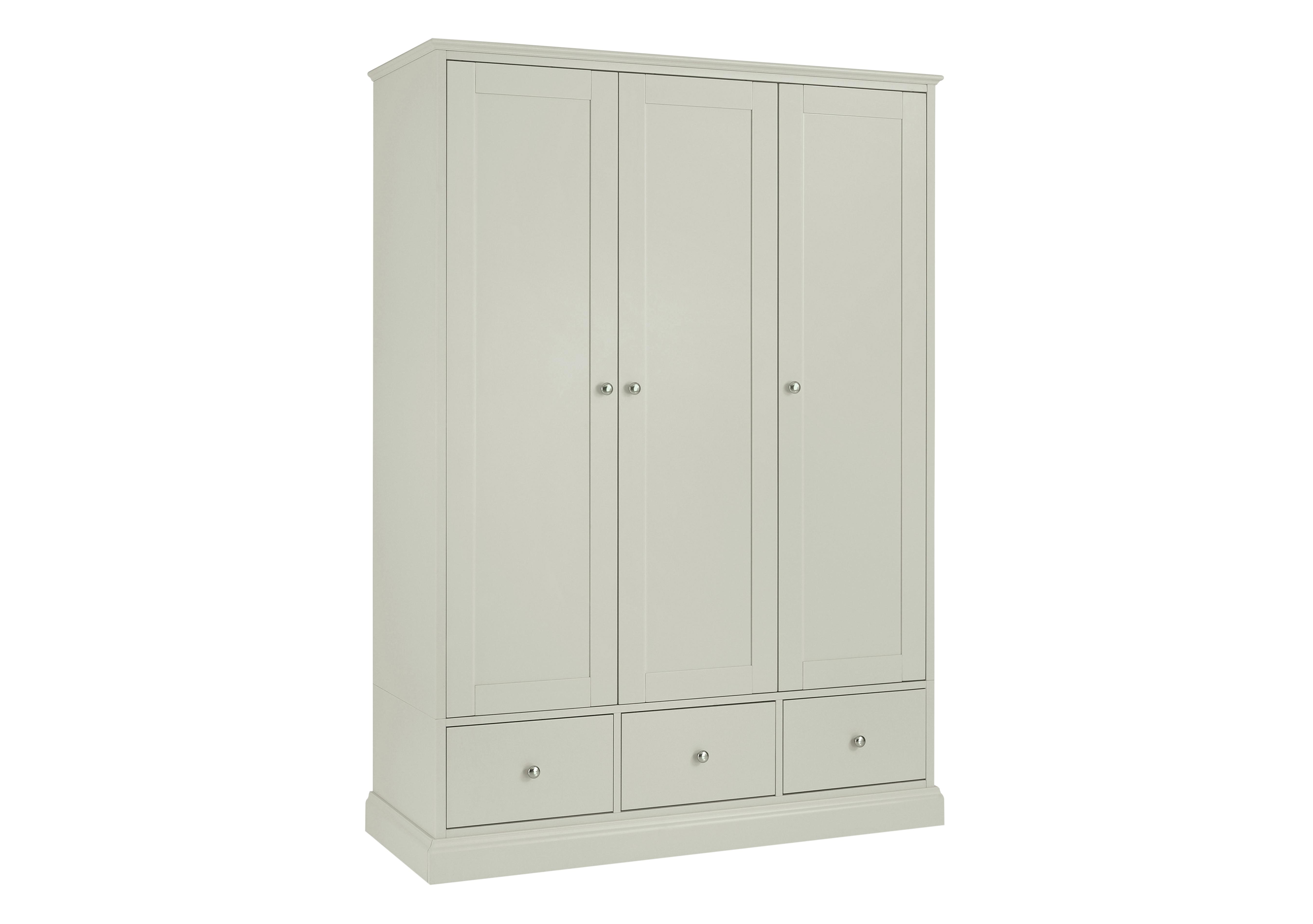 Faye Triple Wardrobe in Cotton on Furniture Village