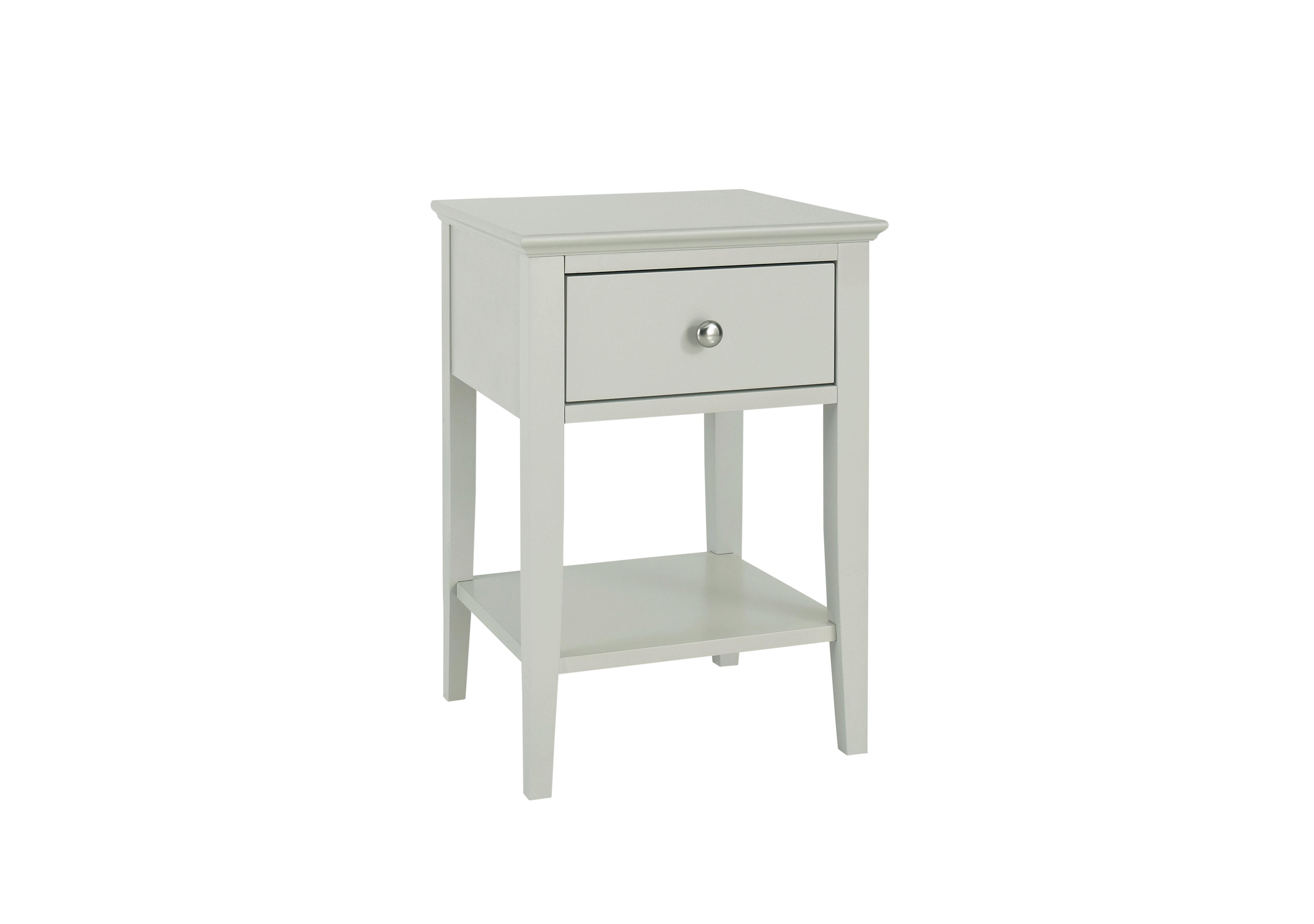 Faye 1 Drawer Bedside Table in Cotton on Furniture Village