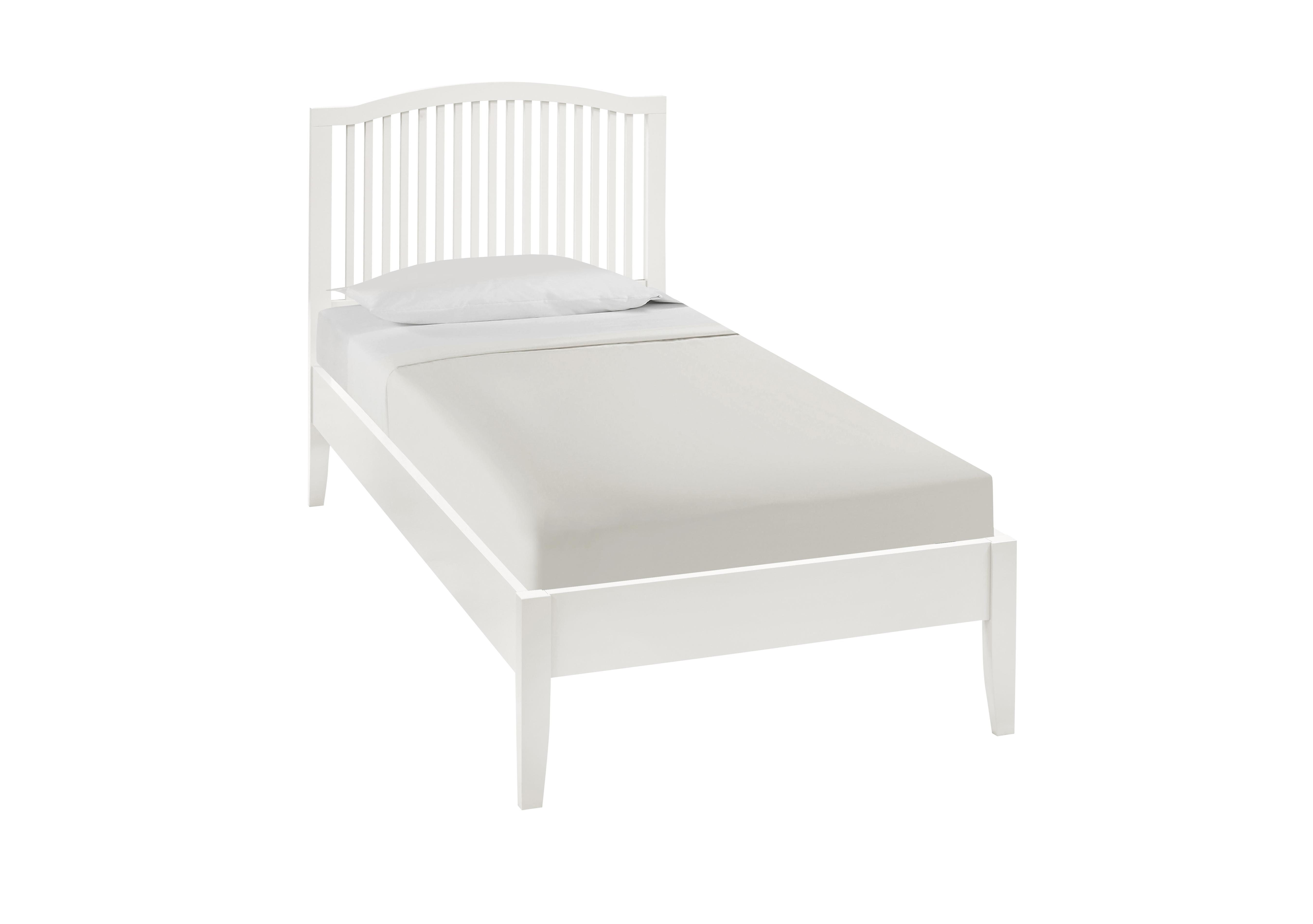 Faye Bed Frame in White on Furniture Village