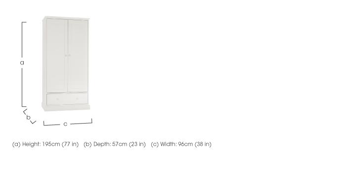 Faye Double Wardrobe in  on Furniture Village