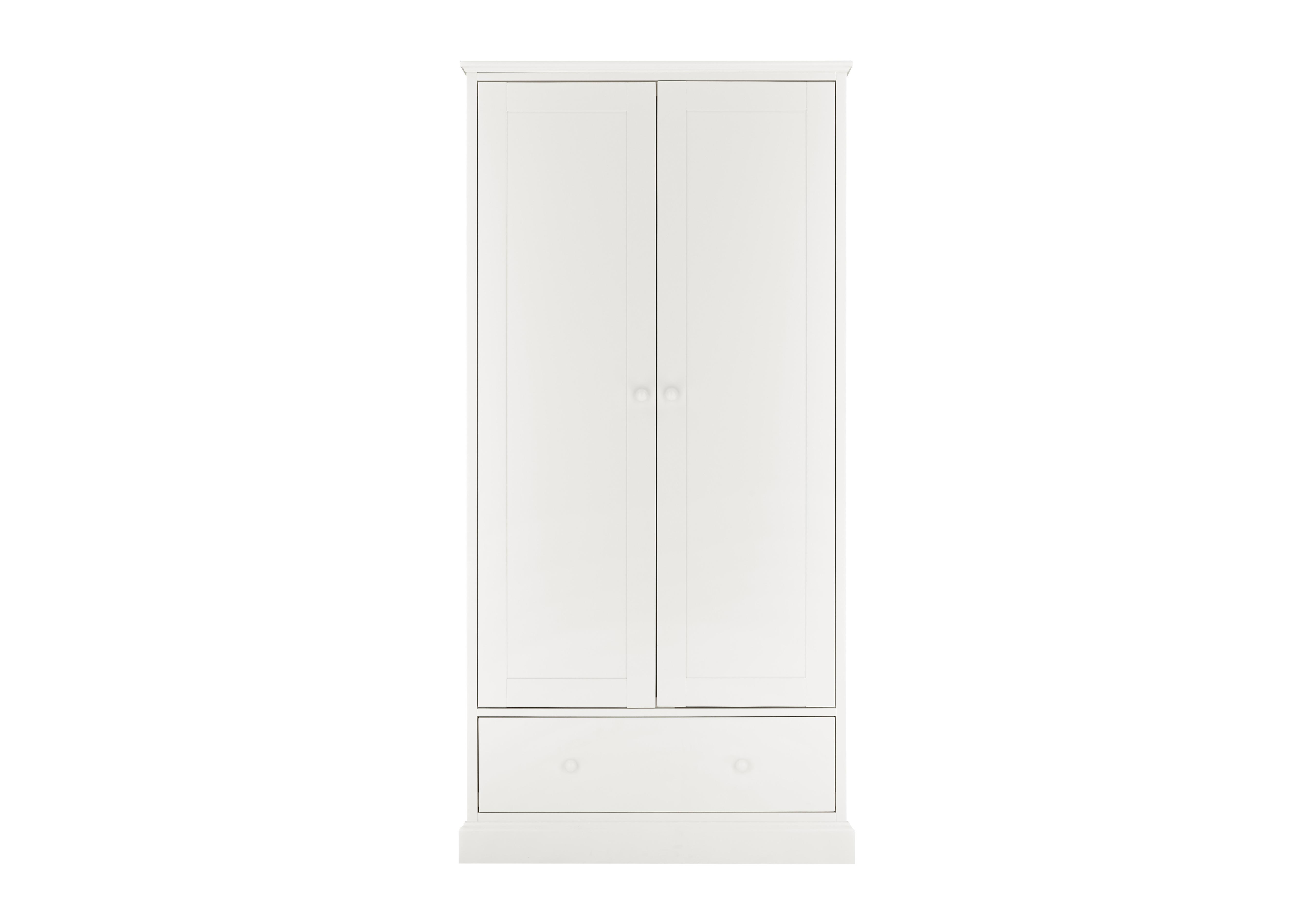 Faye Double Wardrobe in White on Furniture Village