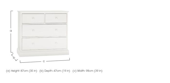 Faye 2+2 Drawer Chest in  on Furniture Village