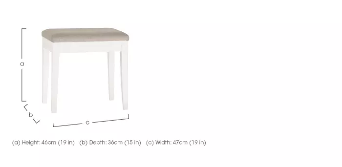 Faye Dressing Table Stool Furniture Village