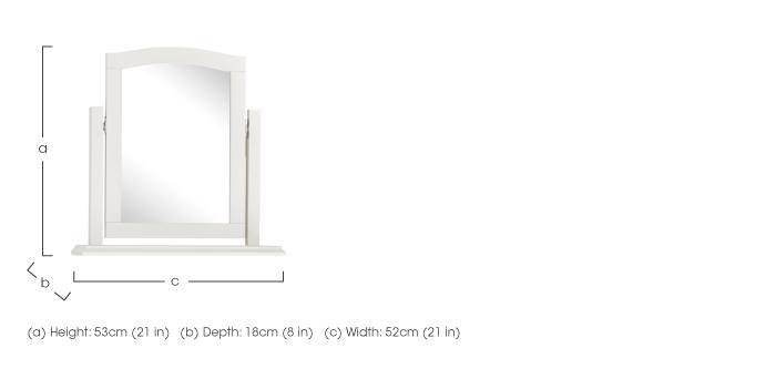 Faye Vanity Mirror in  on Furniture Village