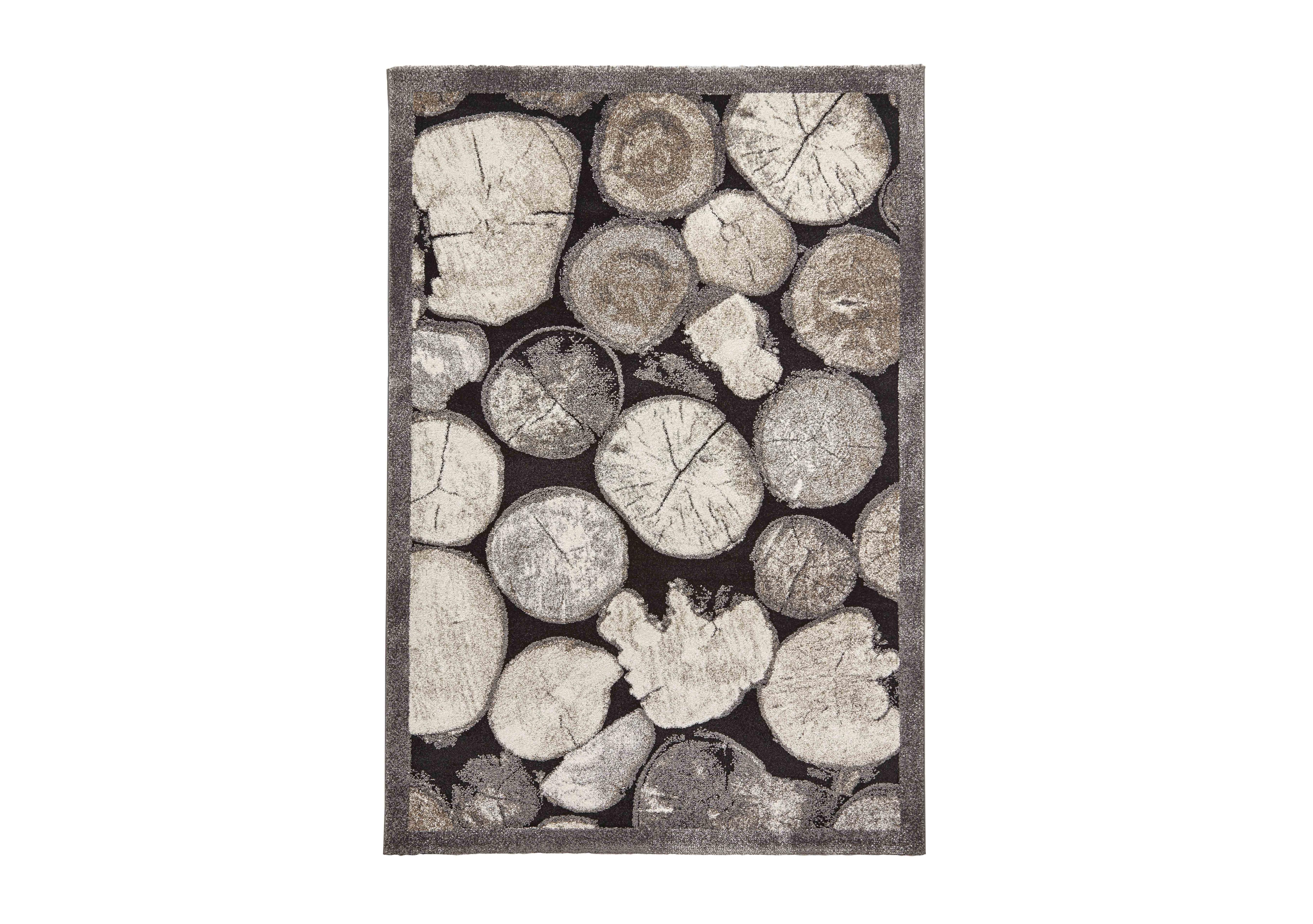 Woody Small Wood Logs Pattern Rug in  on Furniture Village