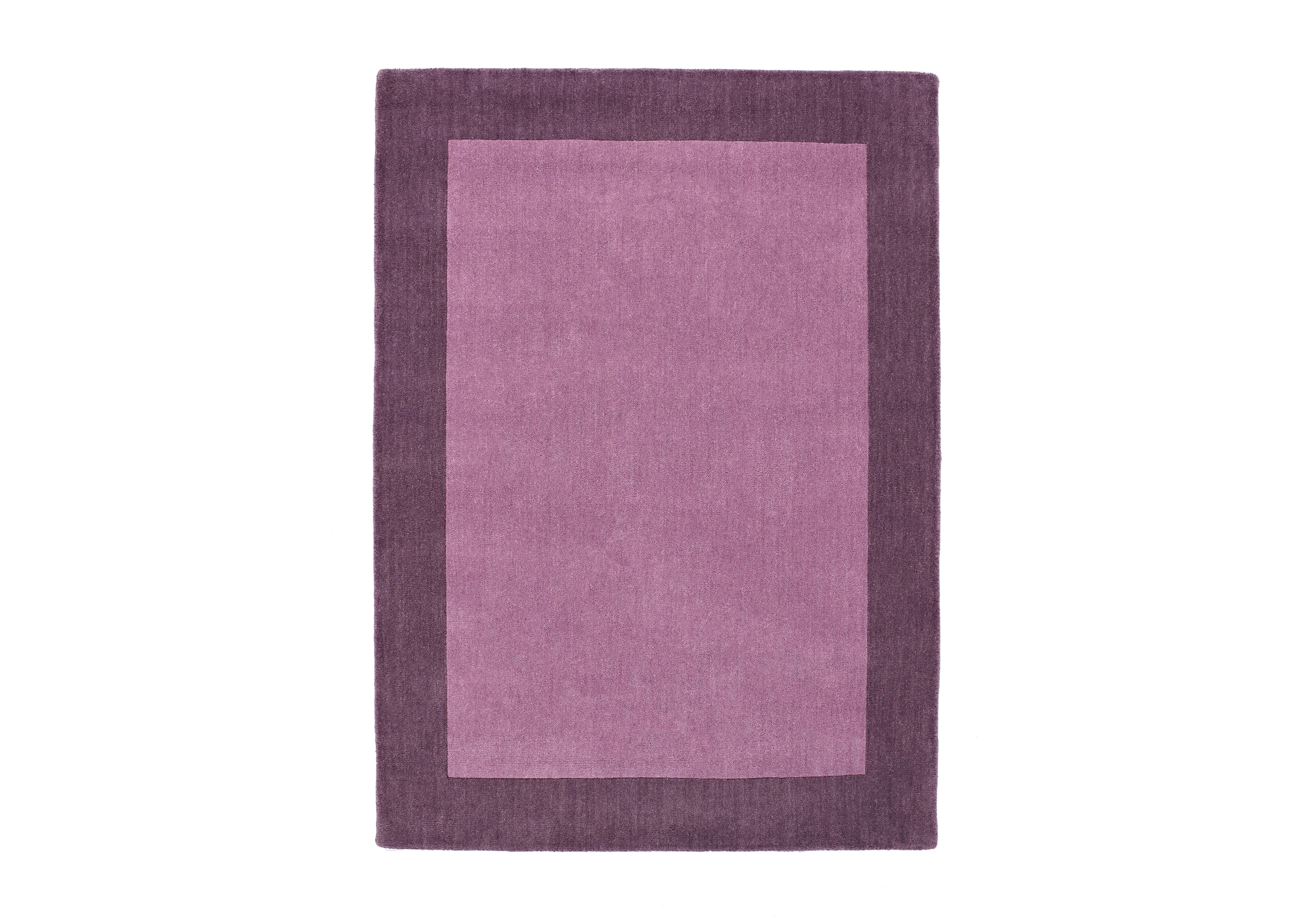 Sierra Wool Rug in Mauve on Furniture Village