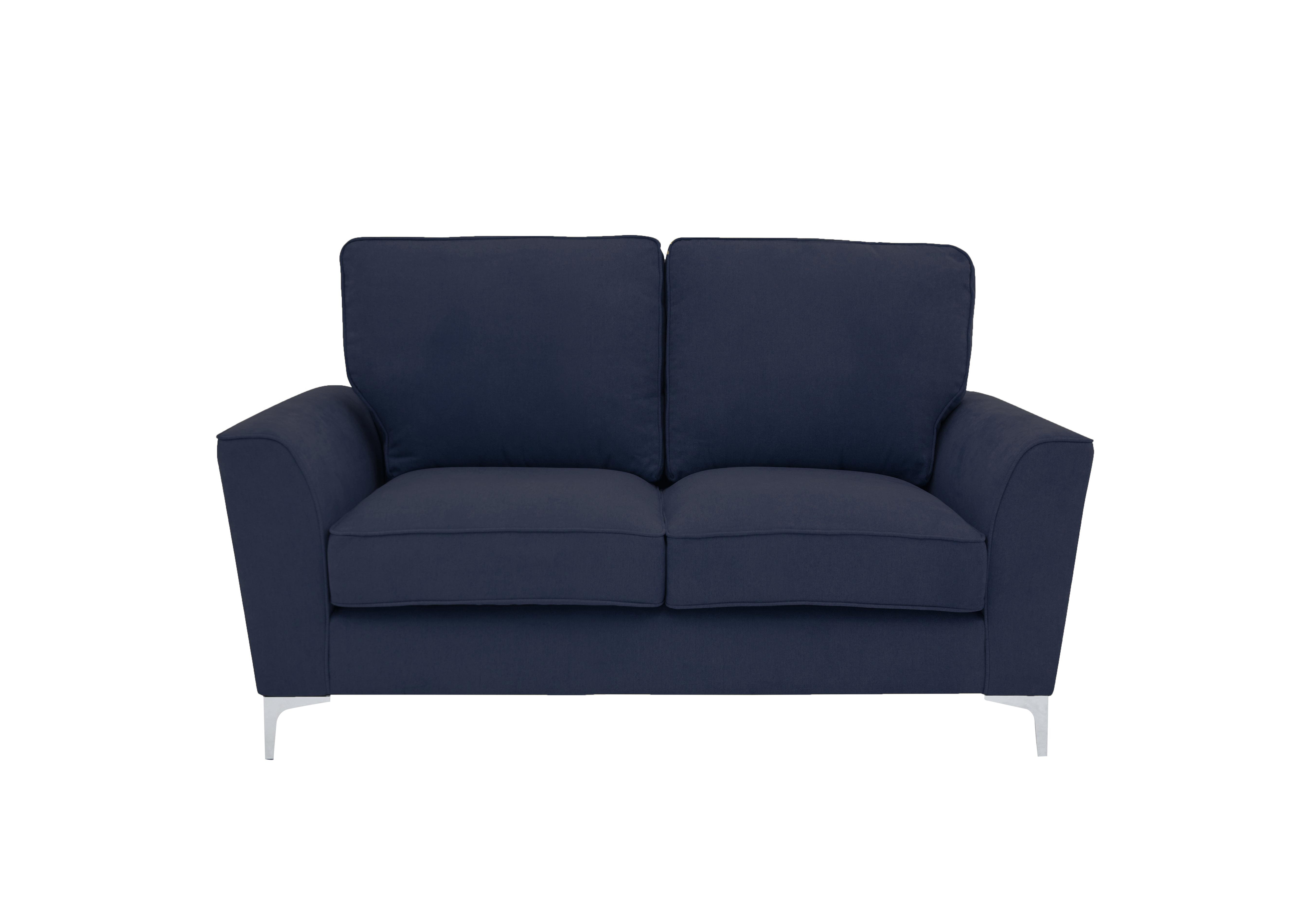 Legend 2 Seater Classic Back Fabric Sofa in Cosmo Navy on Furniture Village