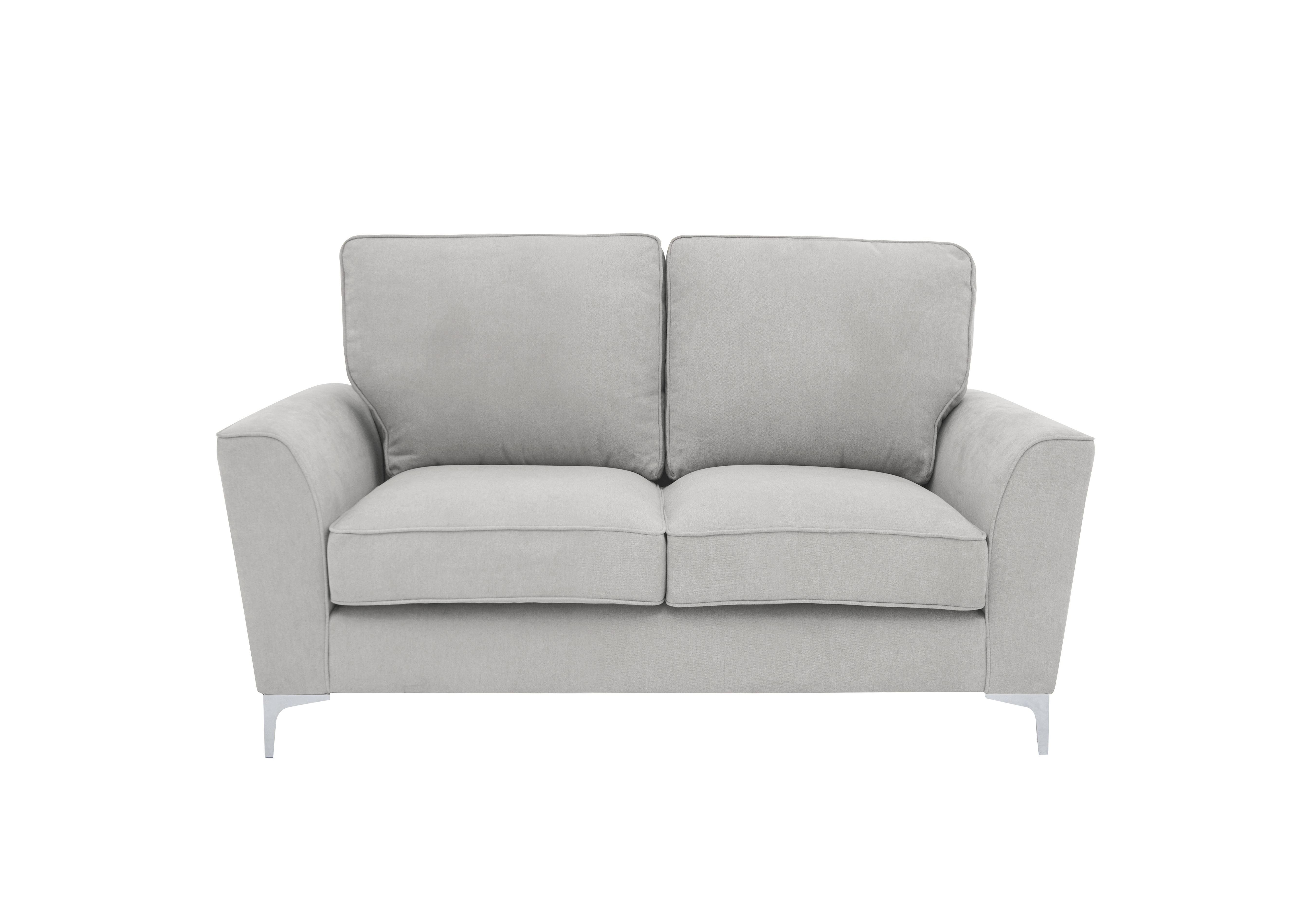 Legend 2 Seater Classic Back Fabric Sofa in Kingston Silver on Furniture Village