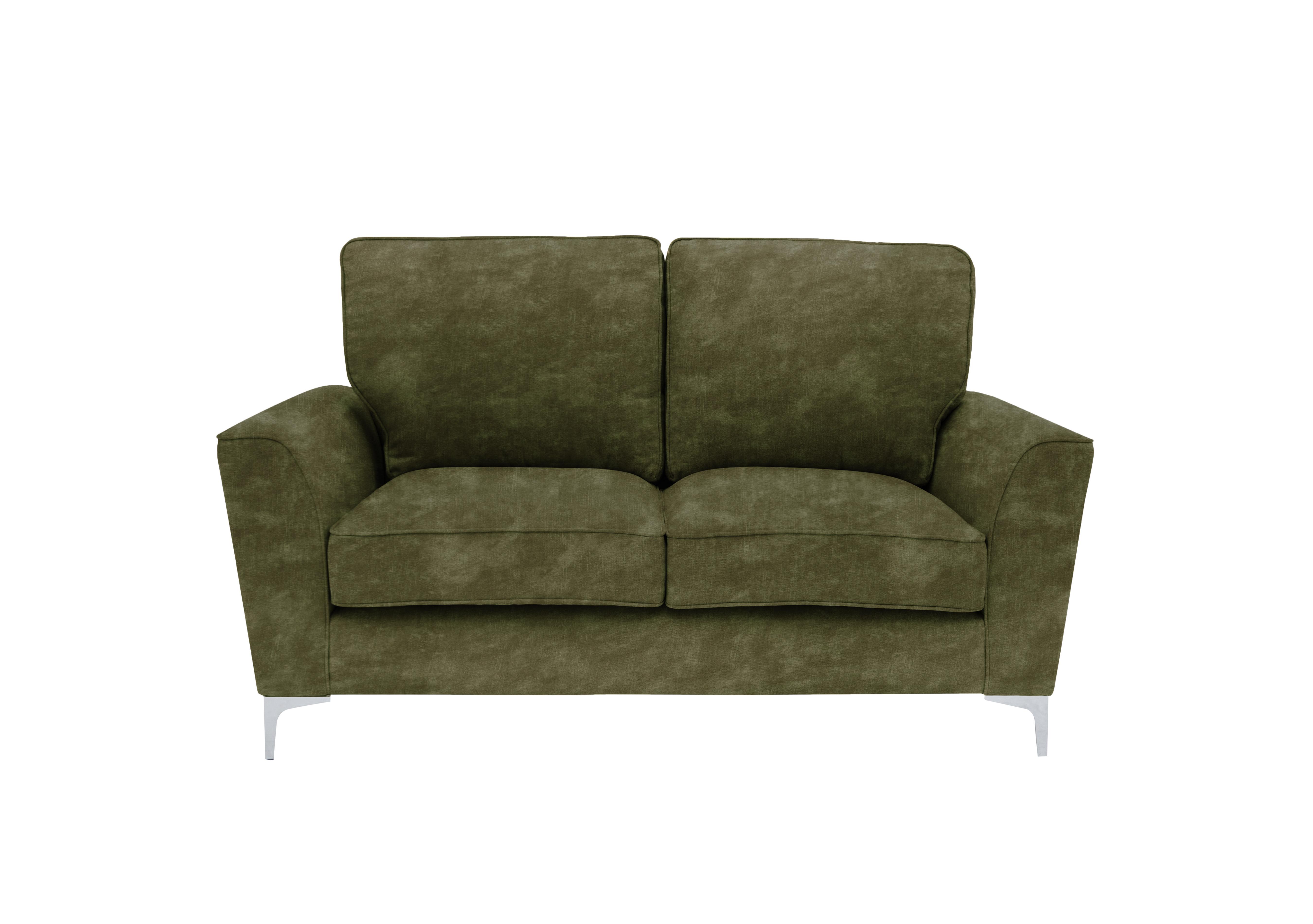 Legend 2 Seater Classic Back Fabric Sofa in Sublime Olive on Furniture Village