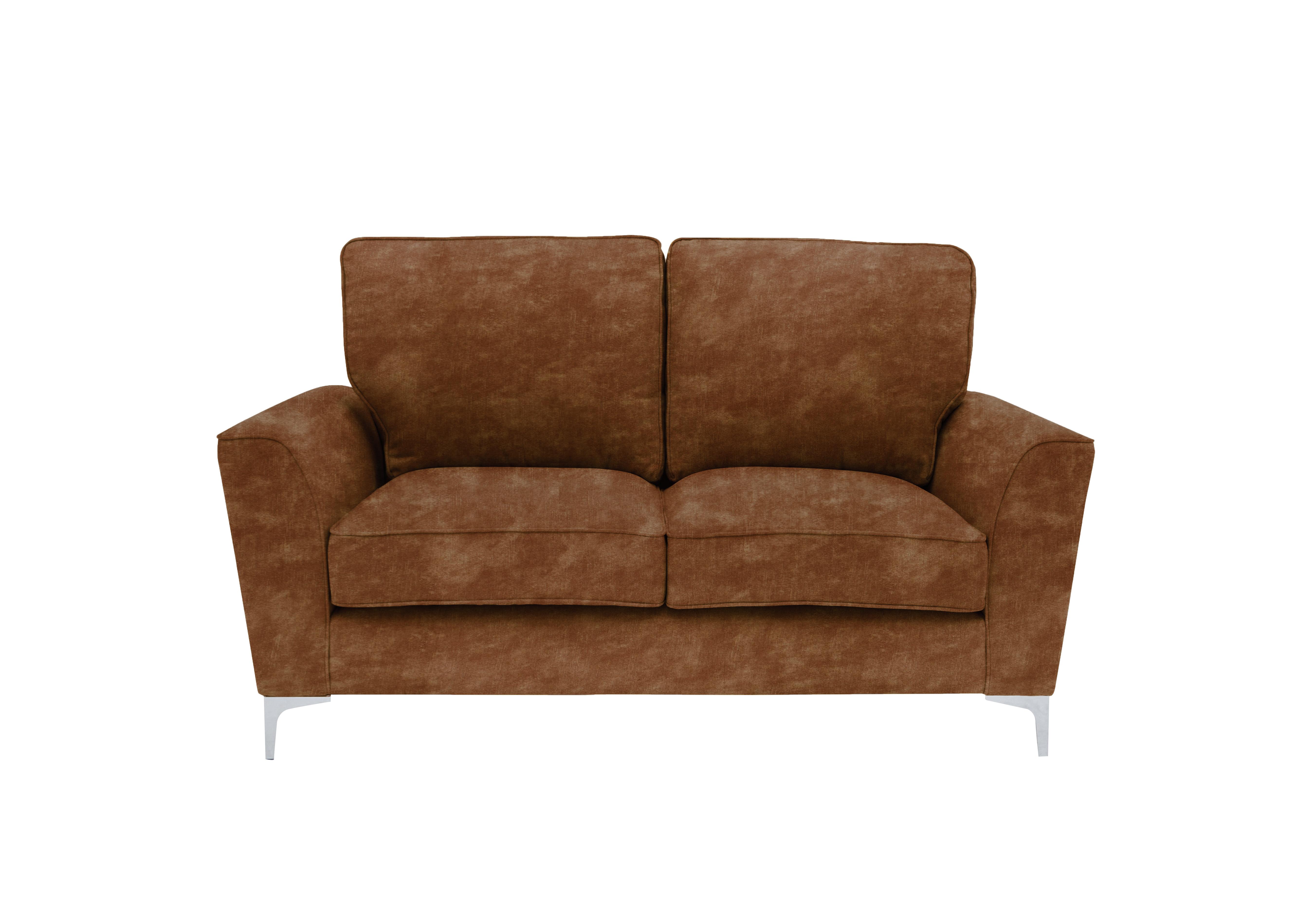 Legend 2 Seater Classic Back Fabric Sofa in Sublime Rust on Furniture Village