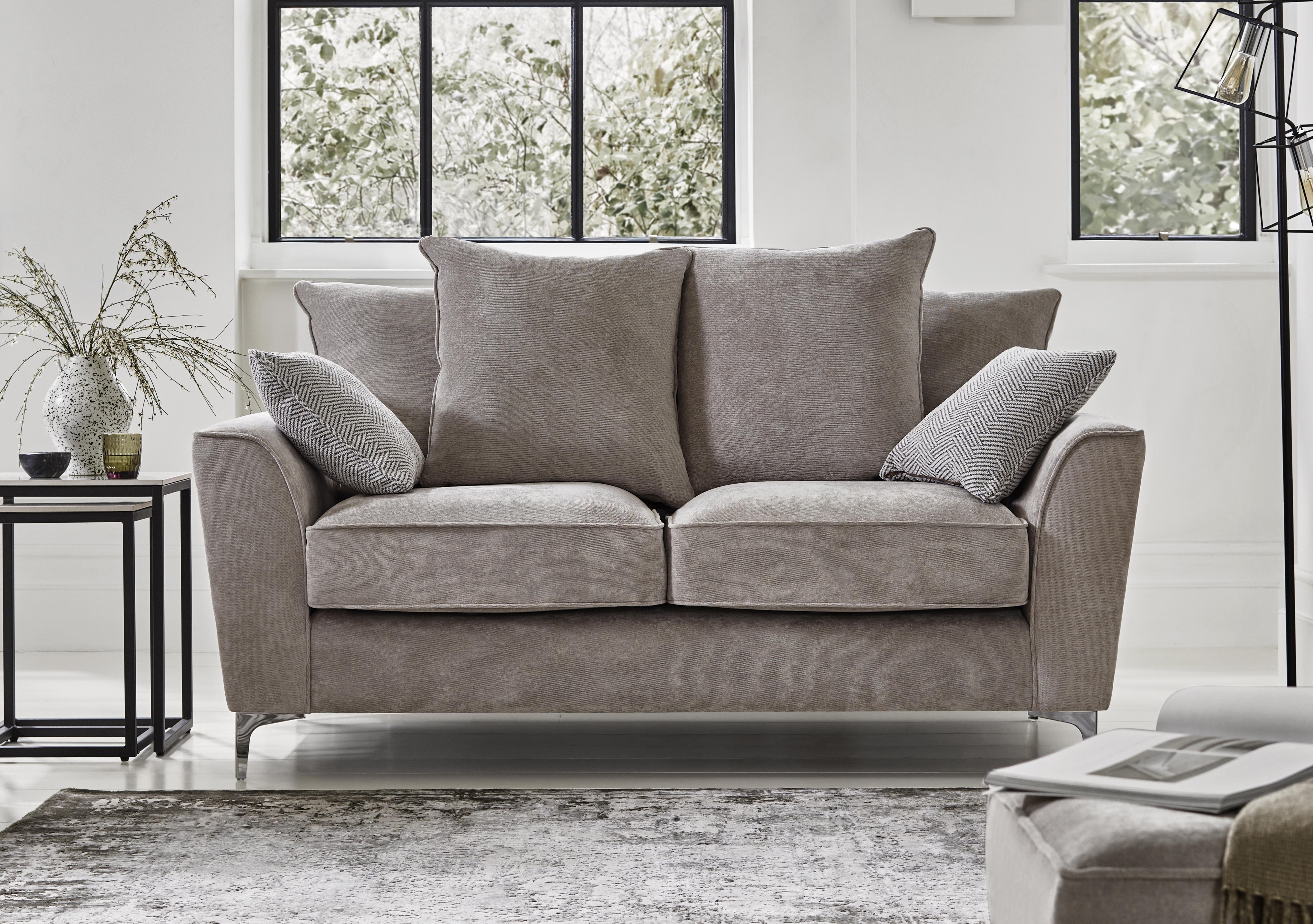Legend 2 Seater Pillow Back Fabric Sofa in  on Furniture Village