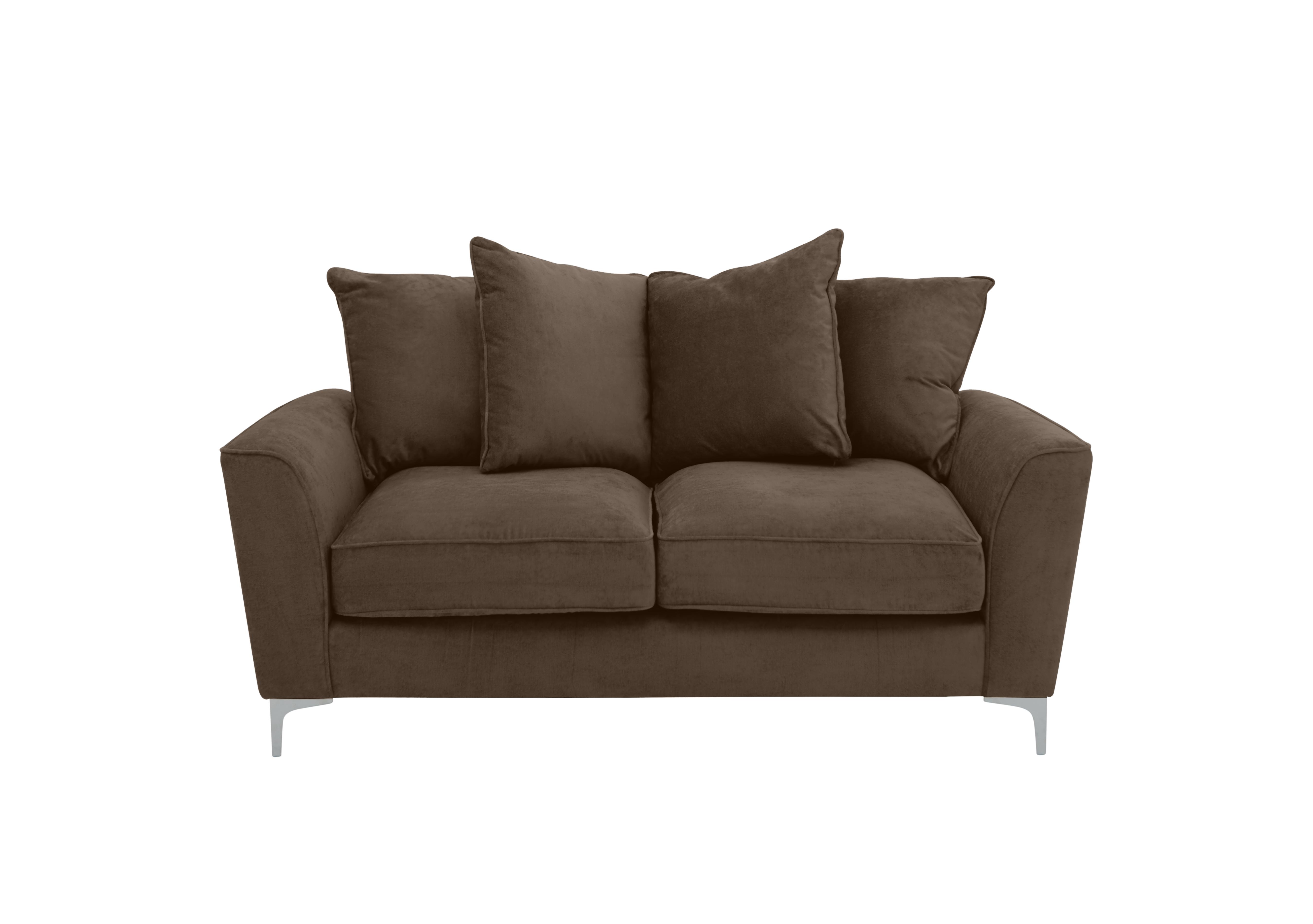 Legend 2 Seater Pillow Back Fabric Sofa in Kingston Nutmeg on Furniture Village