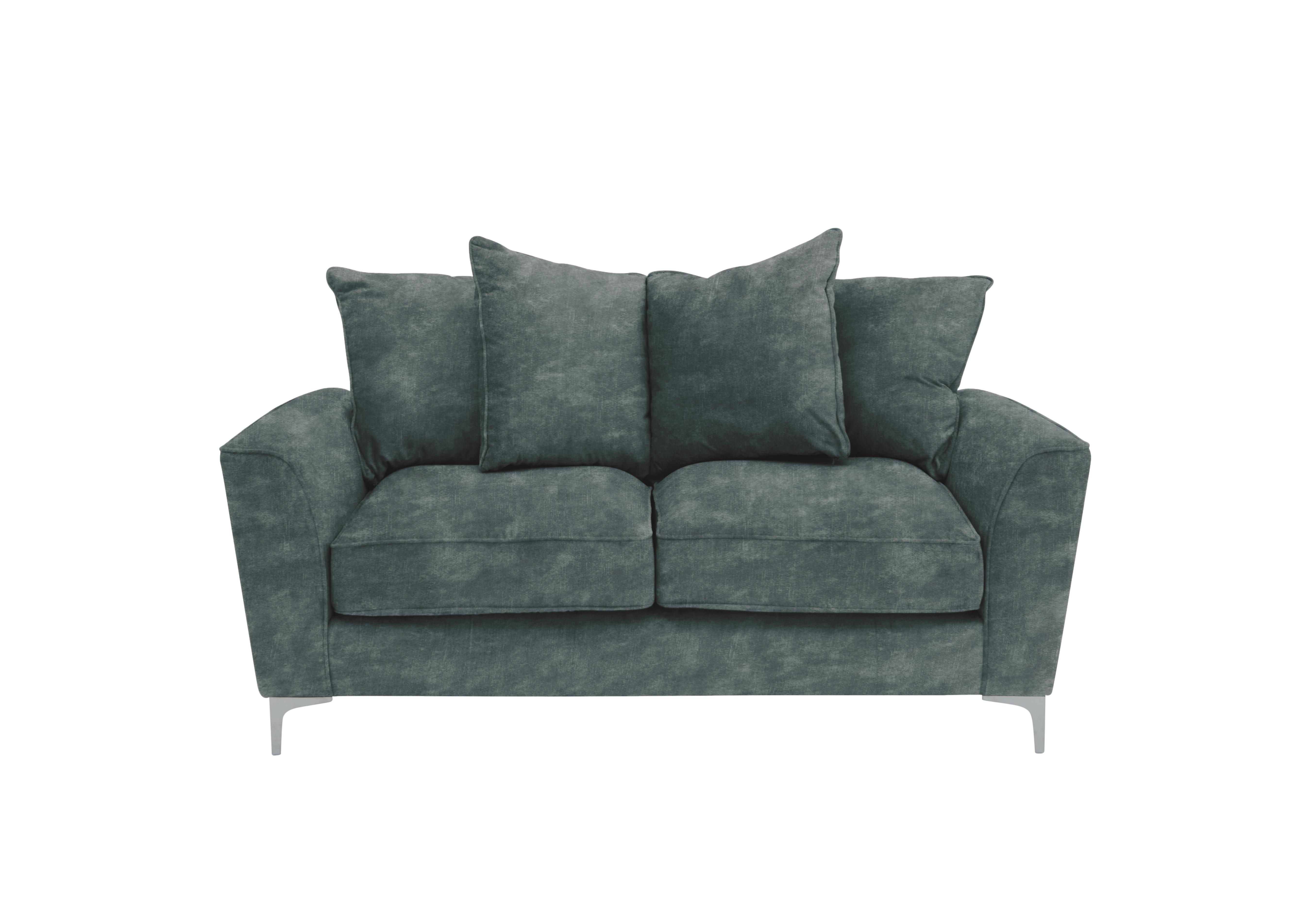 Legend 2 Seater Scatter Back Fabric Sofa in Sublime Aqua on Furniture Village