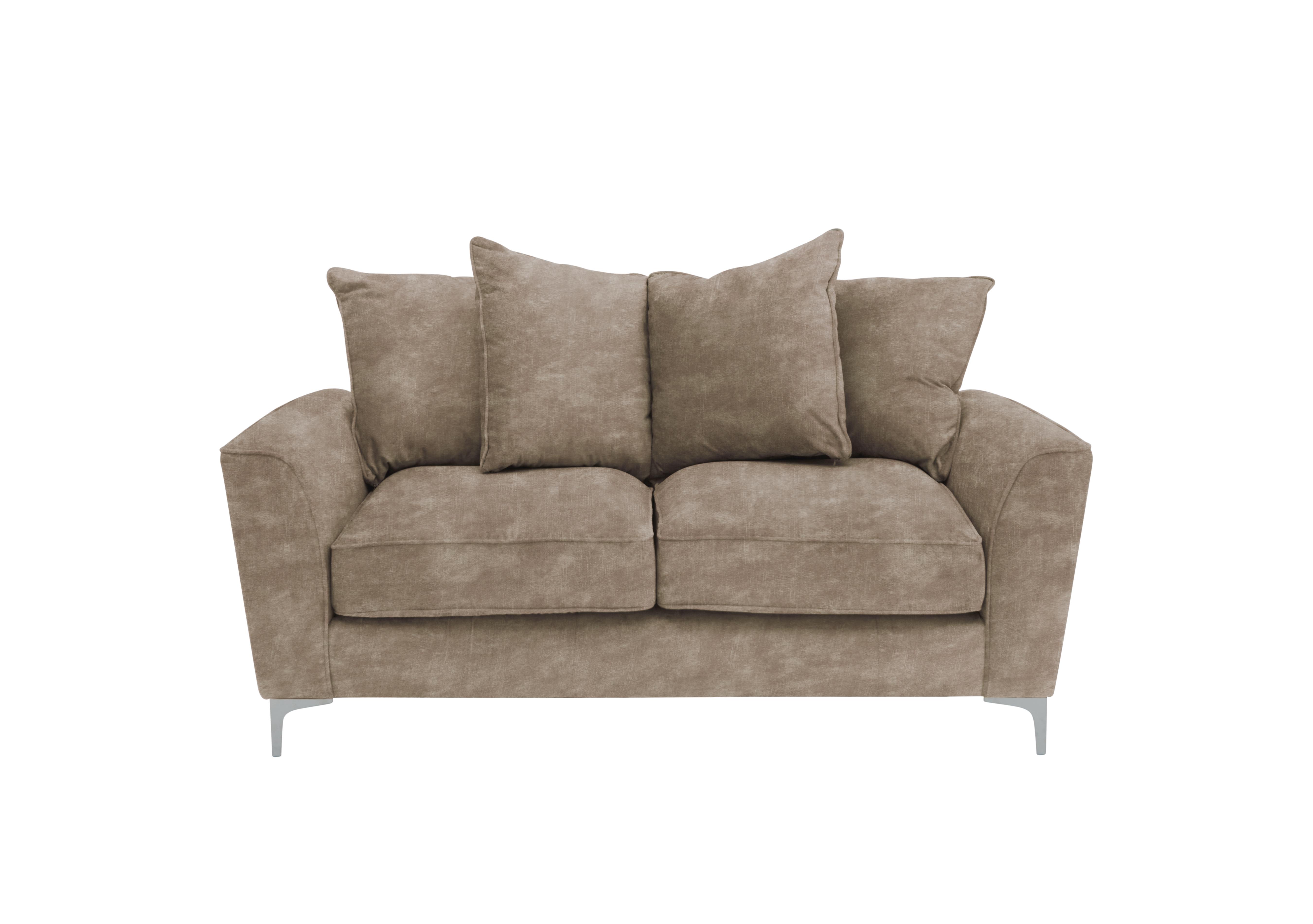 Legend 2 Seater Scatter Back Fabric Sofa in Sublime Clay on Furniture Village