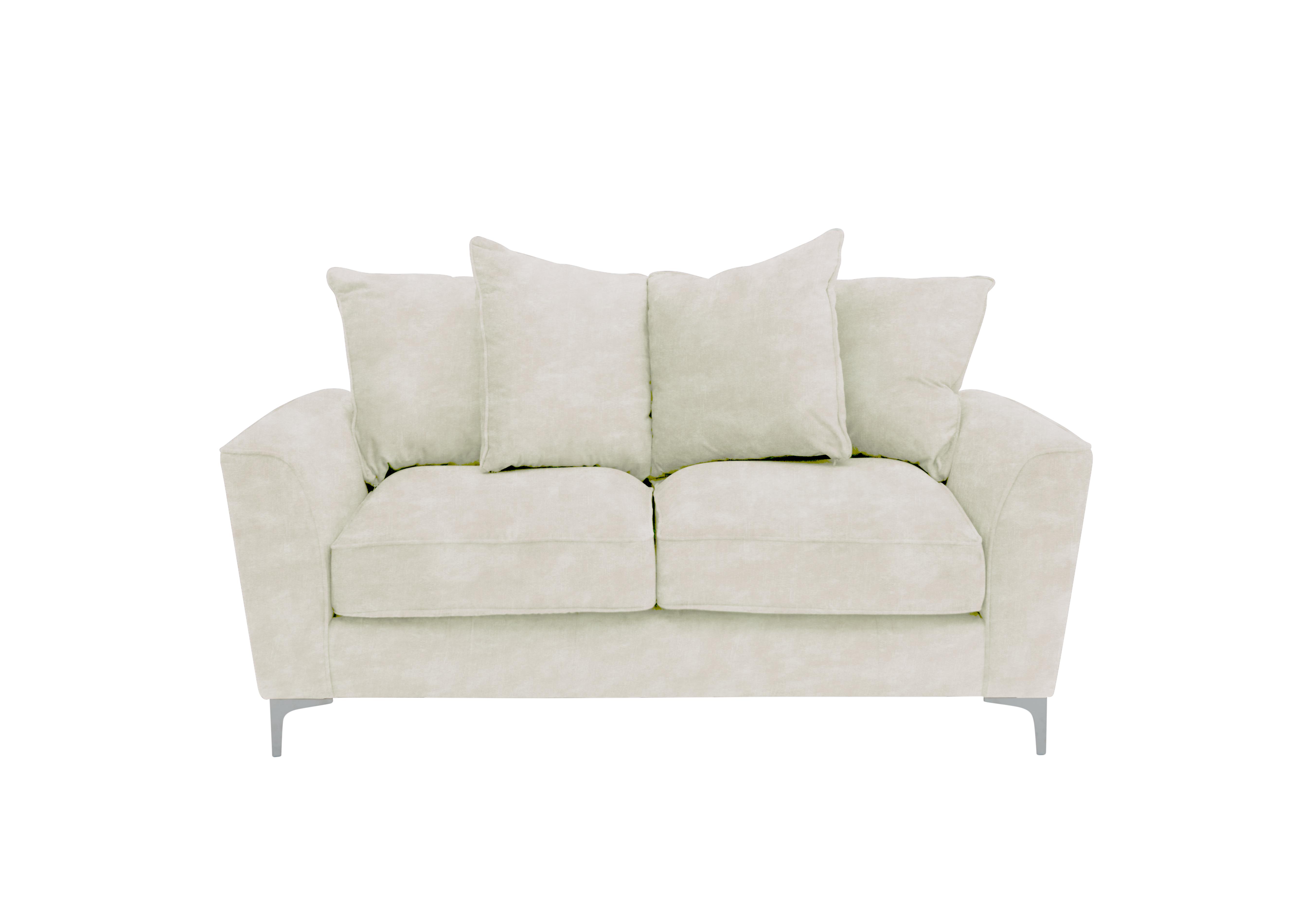 Legend 2 Seater Pillow Back Fabric Sofa in Sublime Pearl on Furniture Village