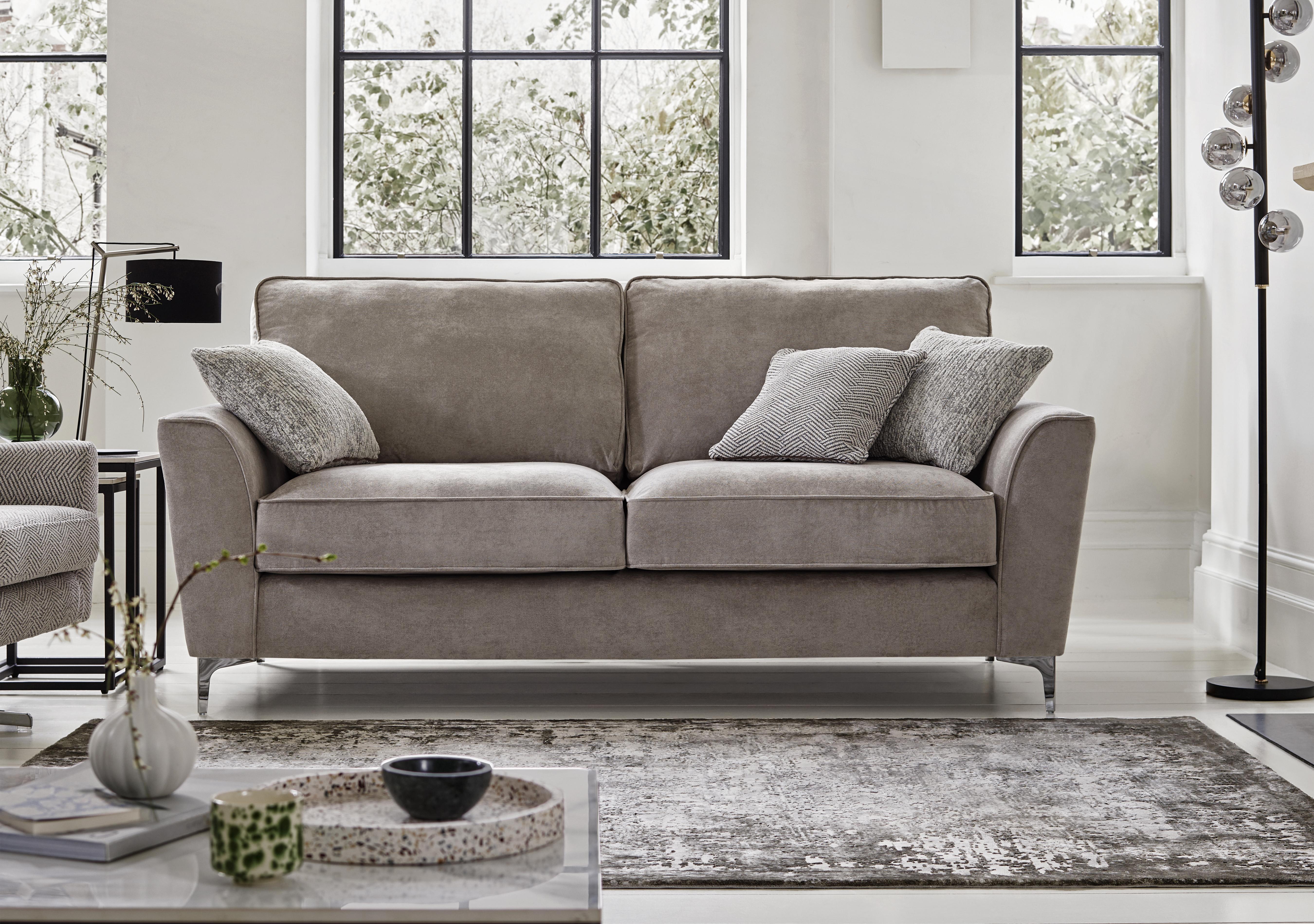 Legend 3 Seater Classic Back Fabric Sofa in  on Furniture Village