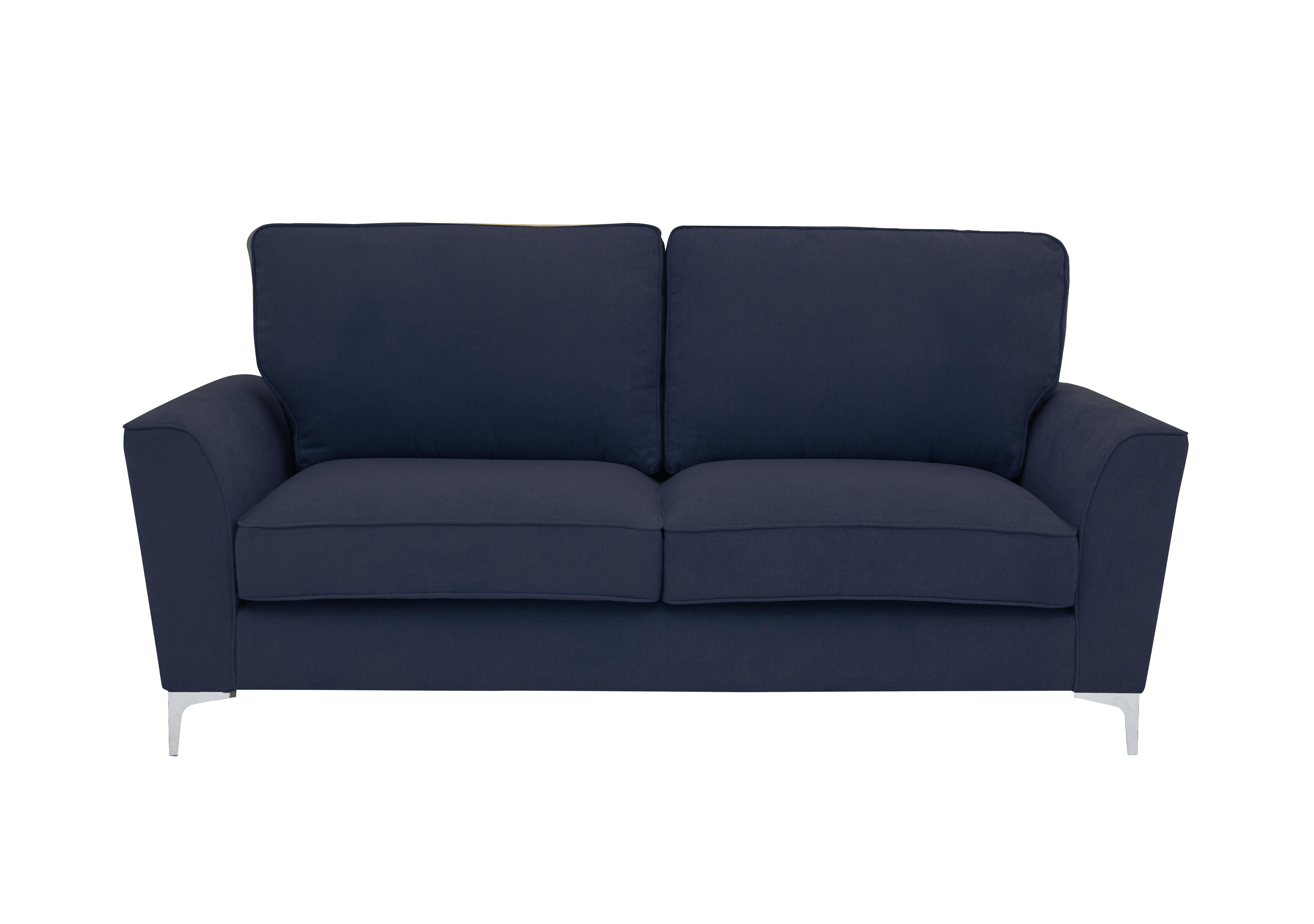 Legend 3 Seater Classic Back Fabric Sofa in Cosmo Navy on Furniture Village