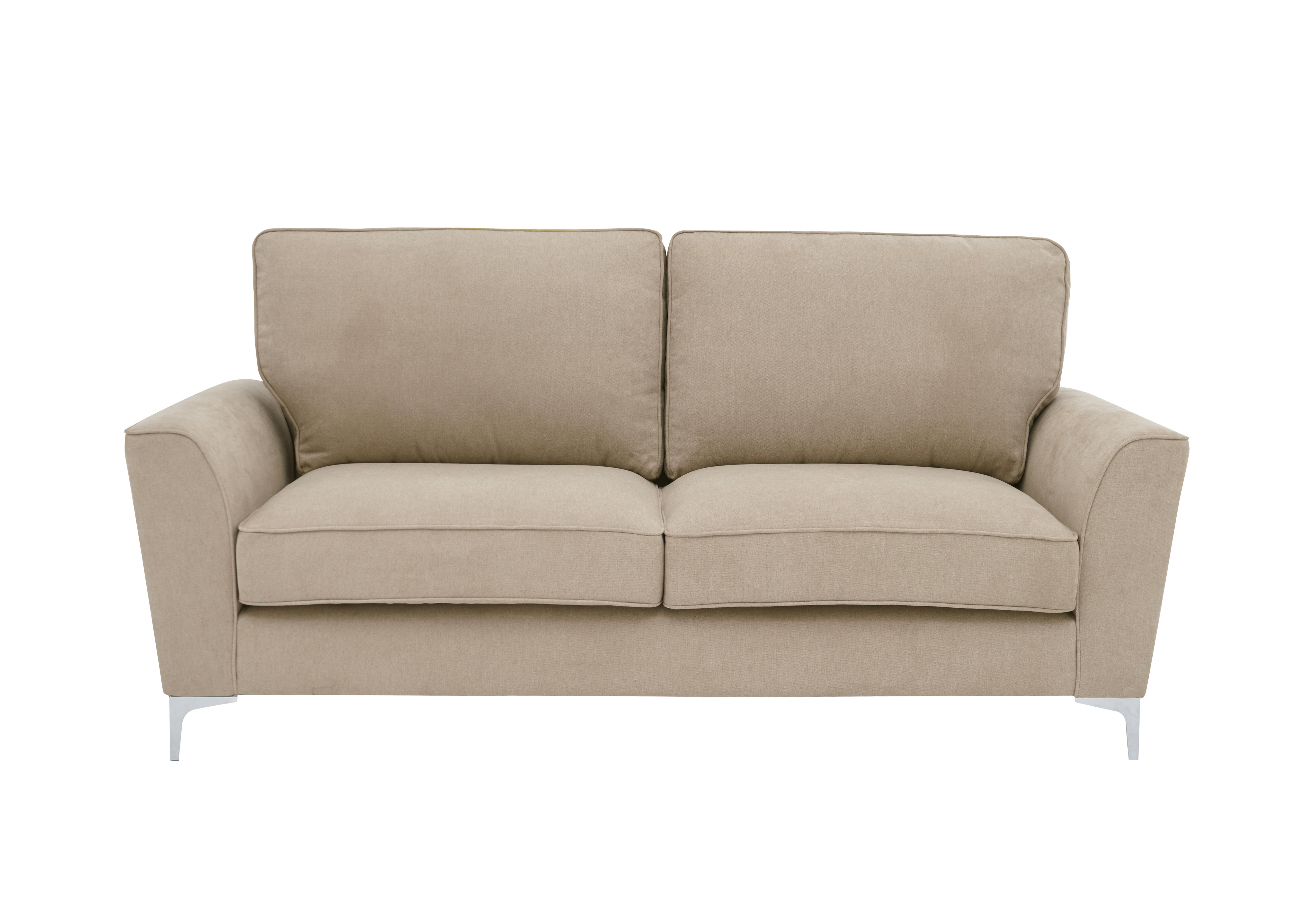 Legend 3 Seater Classic Back Fabric Sofa in Kingston Beige on Furniture Village