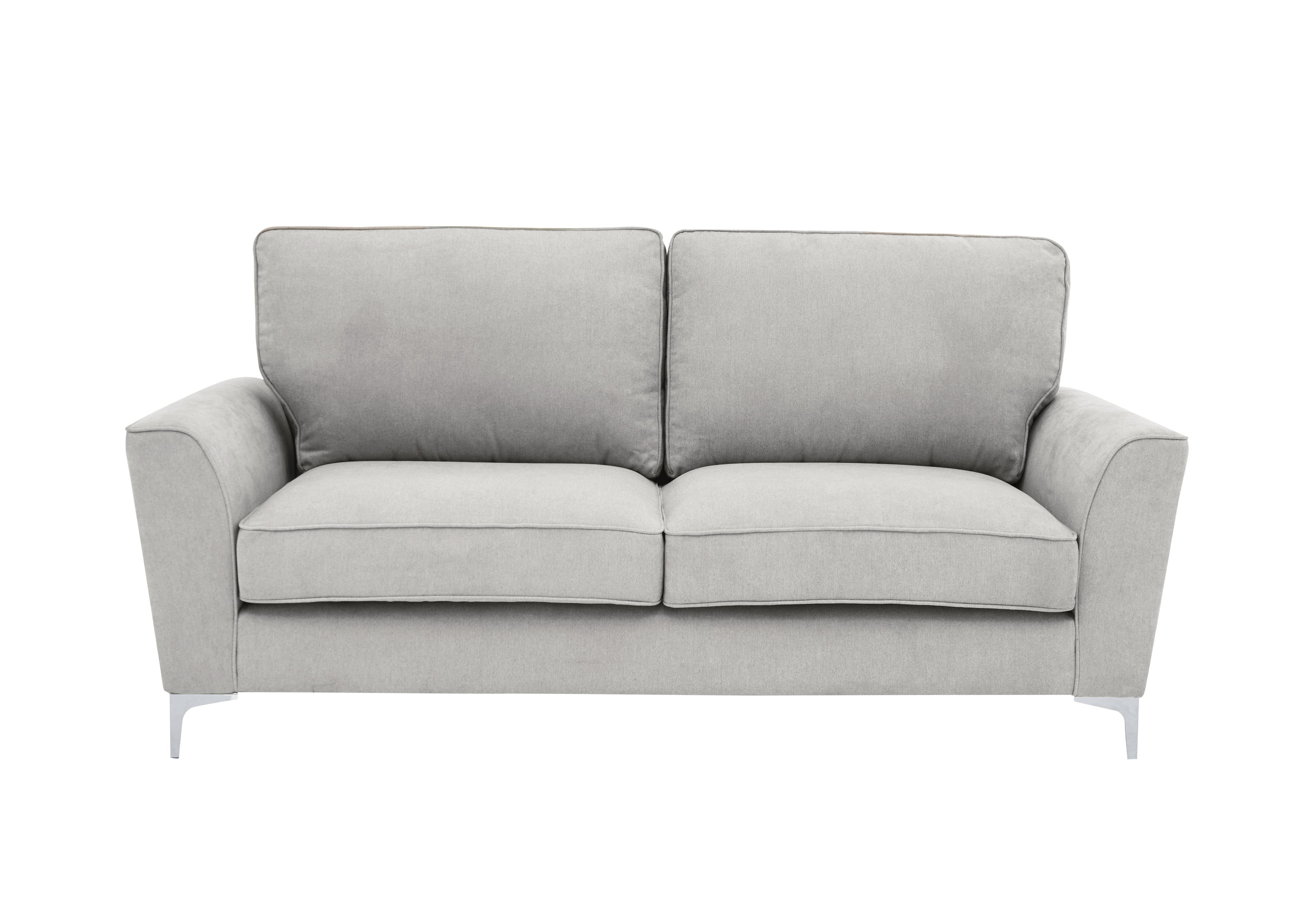 Legend 3 Seater Classic Back Fabric Sofa in Kingston Silver on Furniture Village