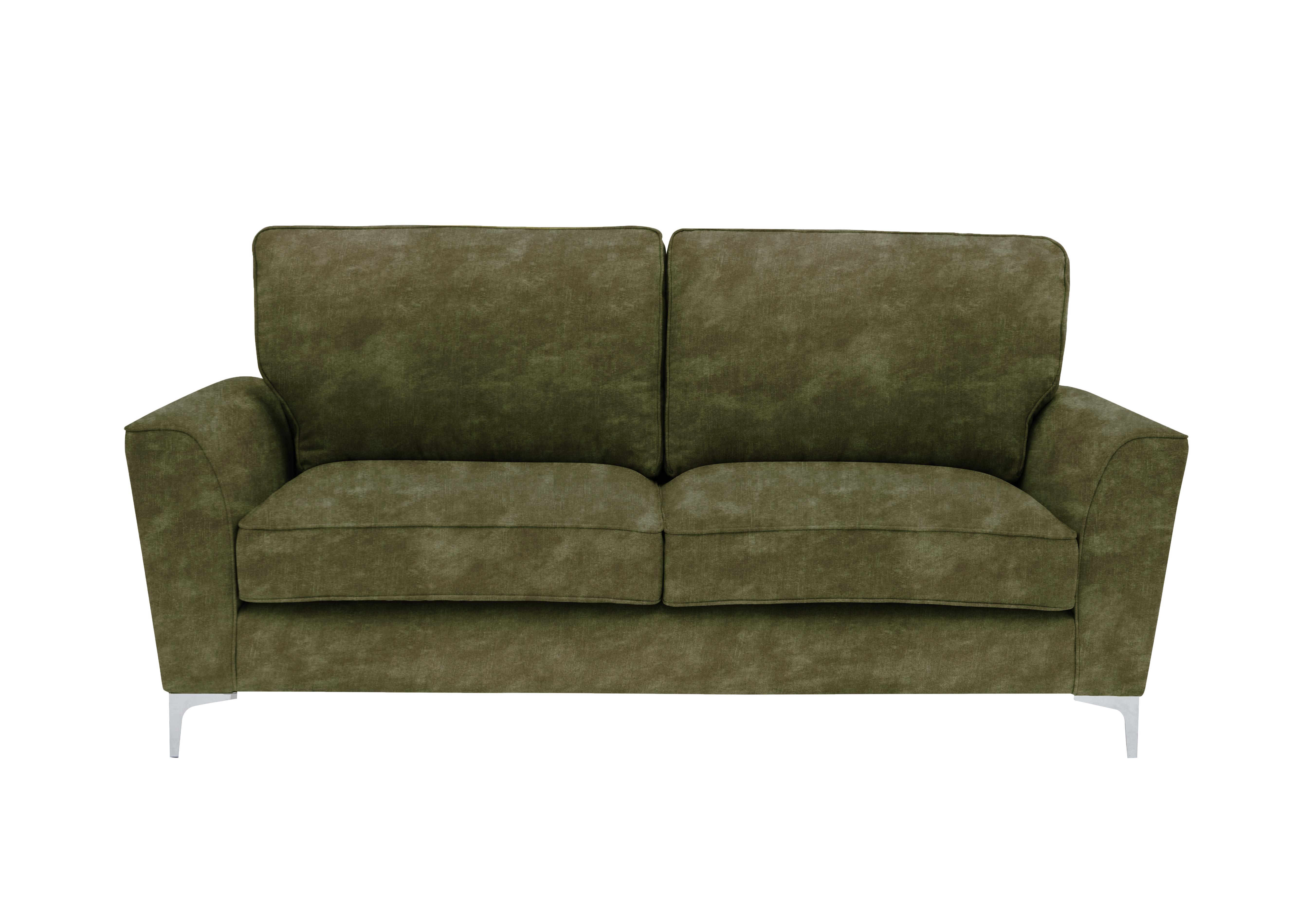 Legend 3 Seater Classic Back Fabric Sofa in Sublime Olive on Furniture Village