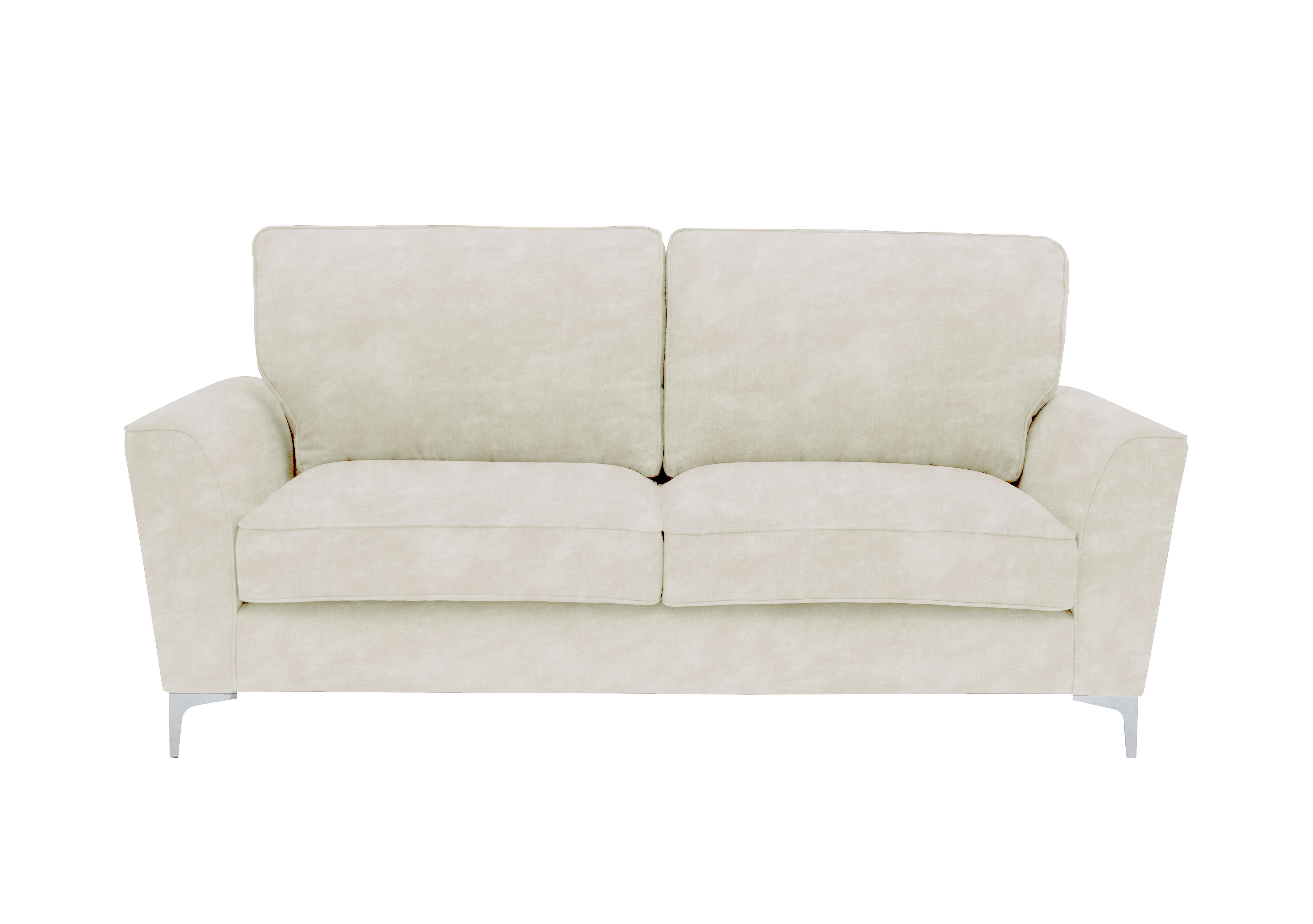 Legend 3 Seater Classic Back Fabric Sofa in Sublime Pearl on Furniture Village