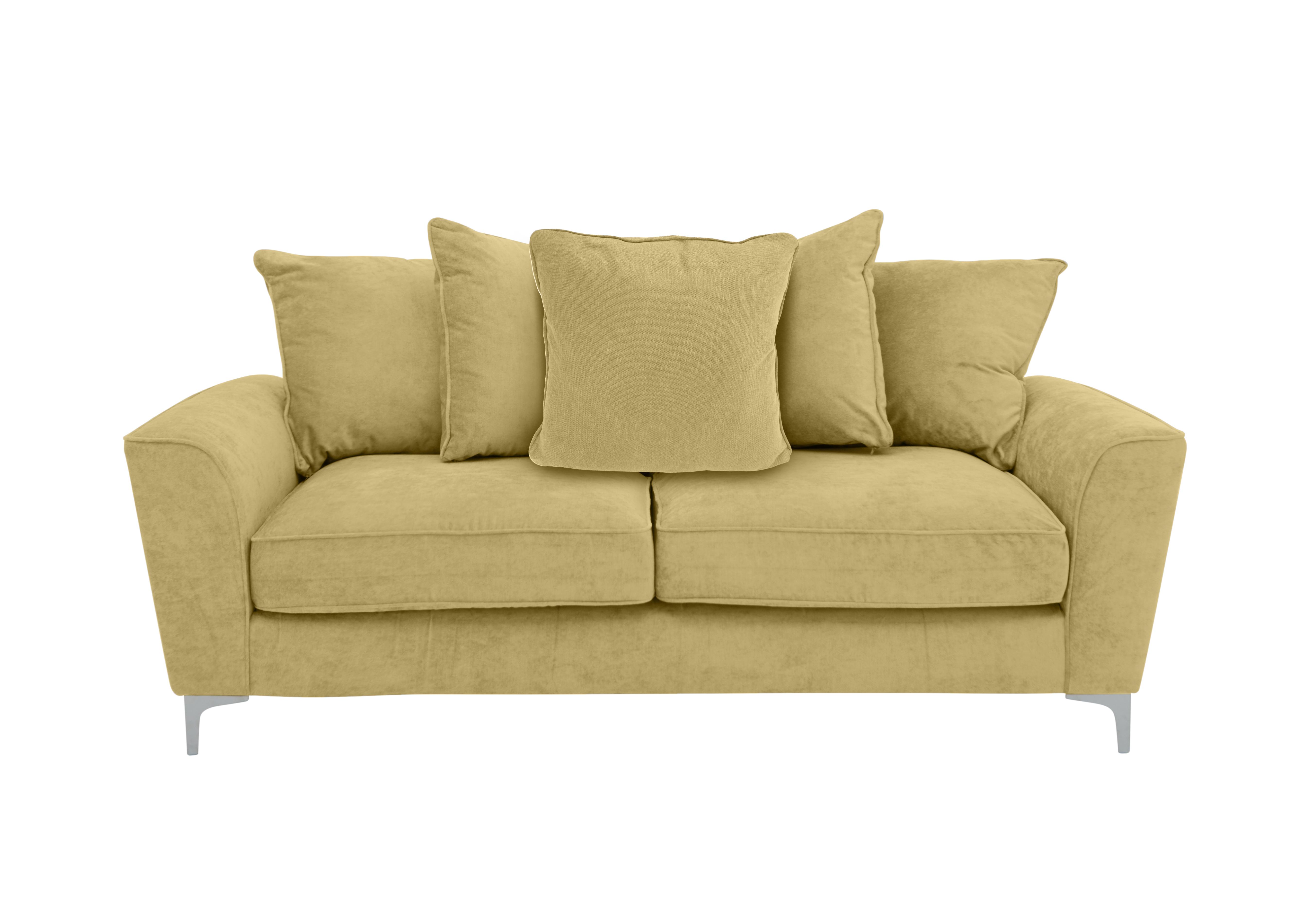 Legend 3 Seater Pillow Back Fabric Sofa in Cosmo Apple on Furniture Village