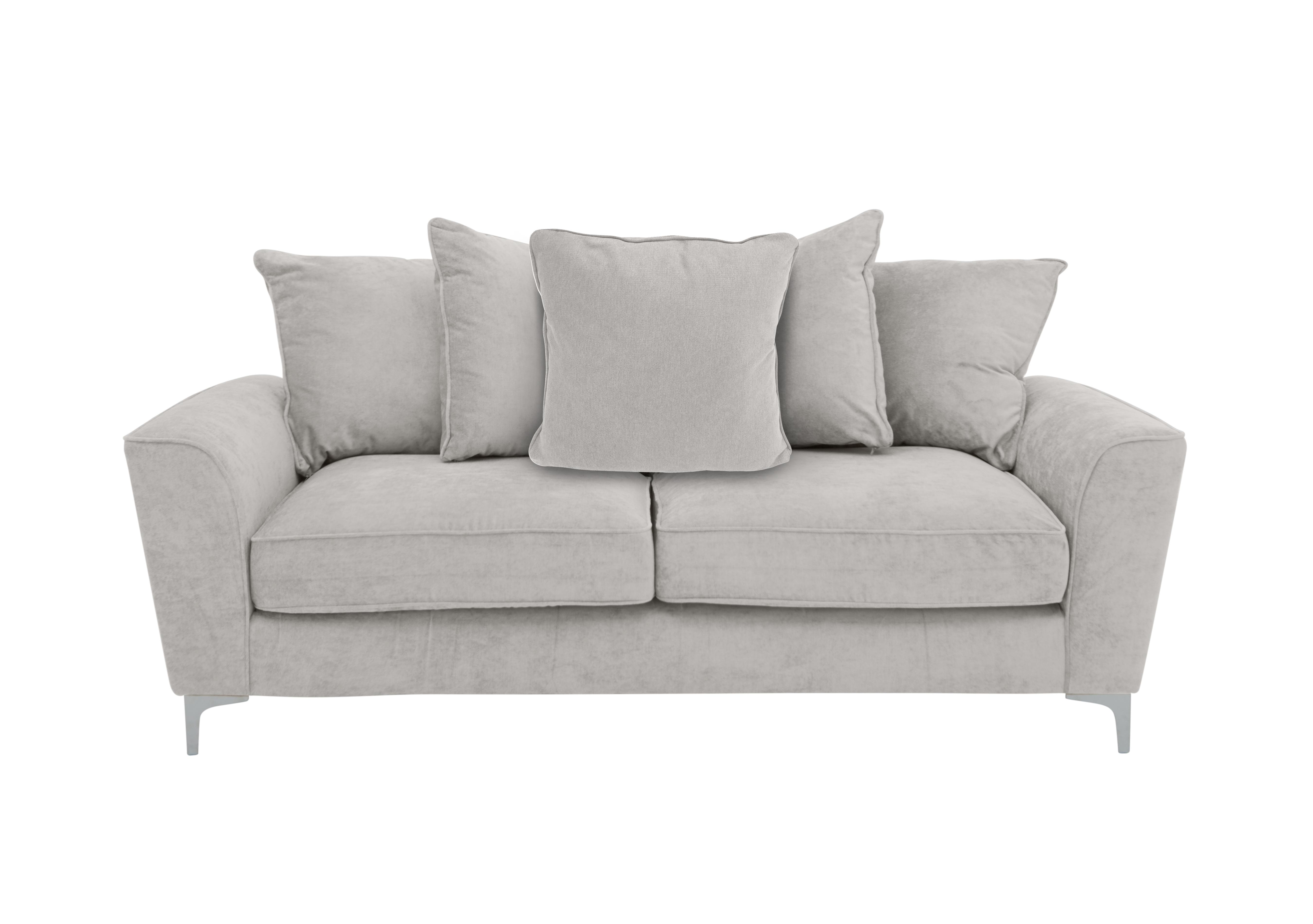 Legend 3 Seater Scatter Back Fabric Sofa in Cosmo Silver on Furniture Village