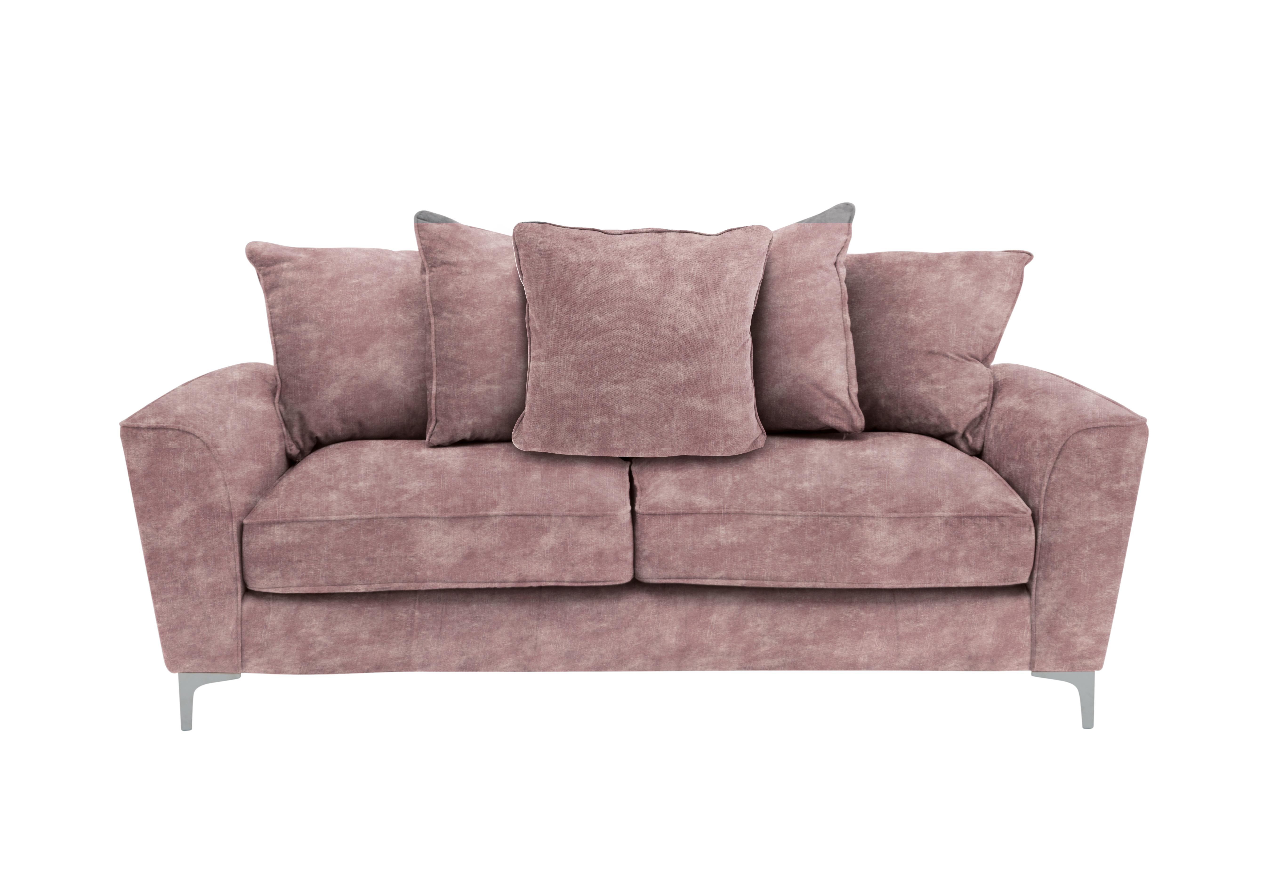 Legend 3 Seater Pillow Back Fabric Sofa in Sublime Dusk on Furniture Village